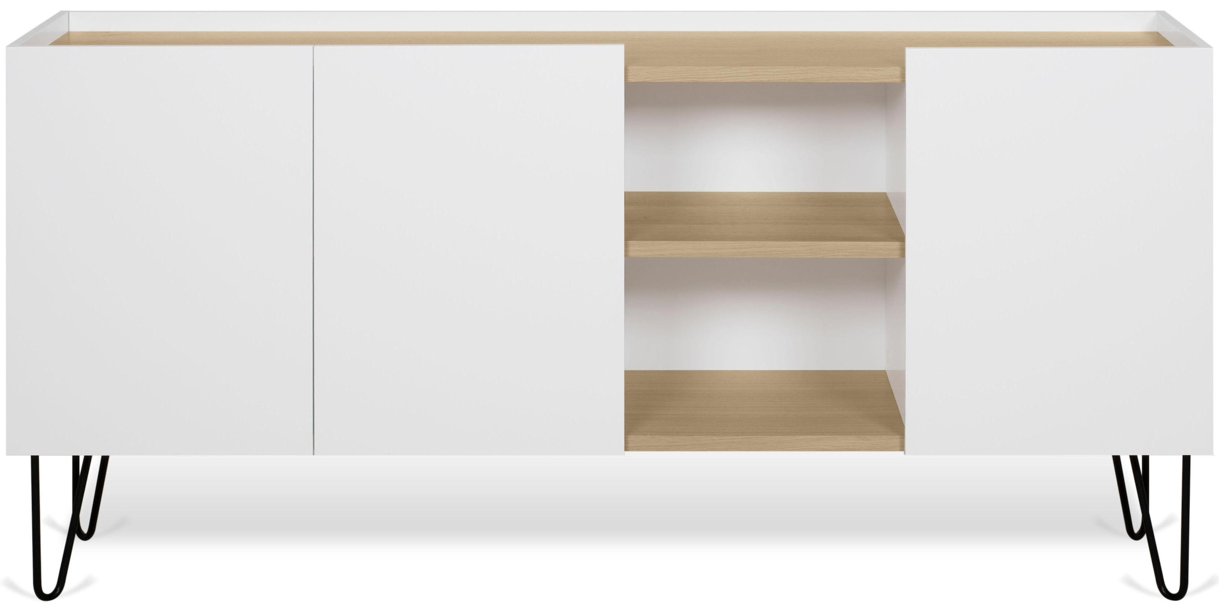 TemaHome Sideboard »Nina«, schwarz lackiertes Metallgestell, unterschiedliche Farben erhältlich