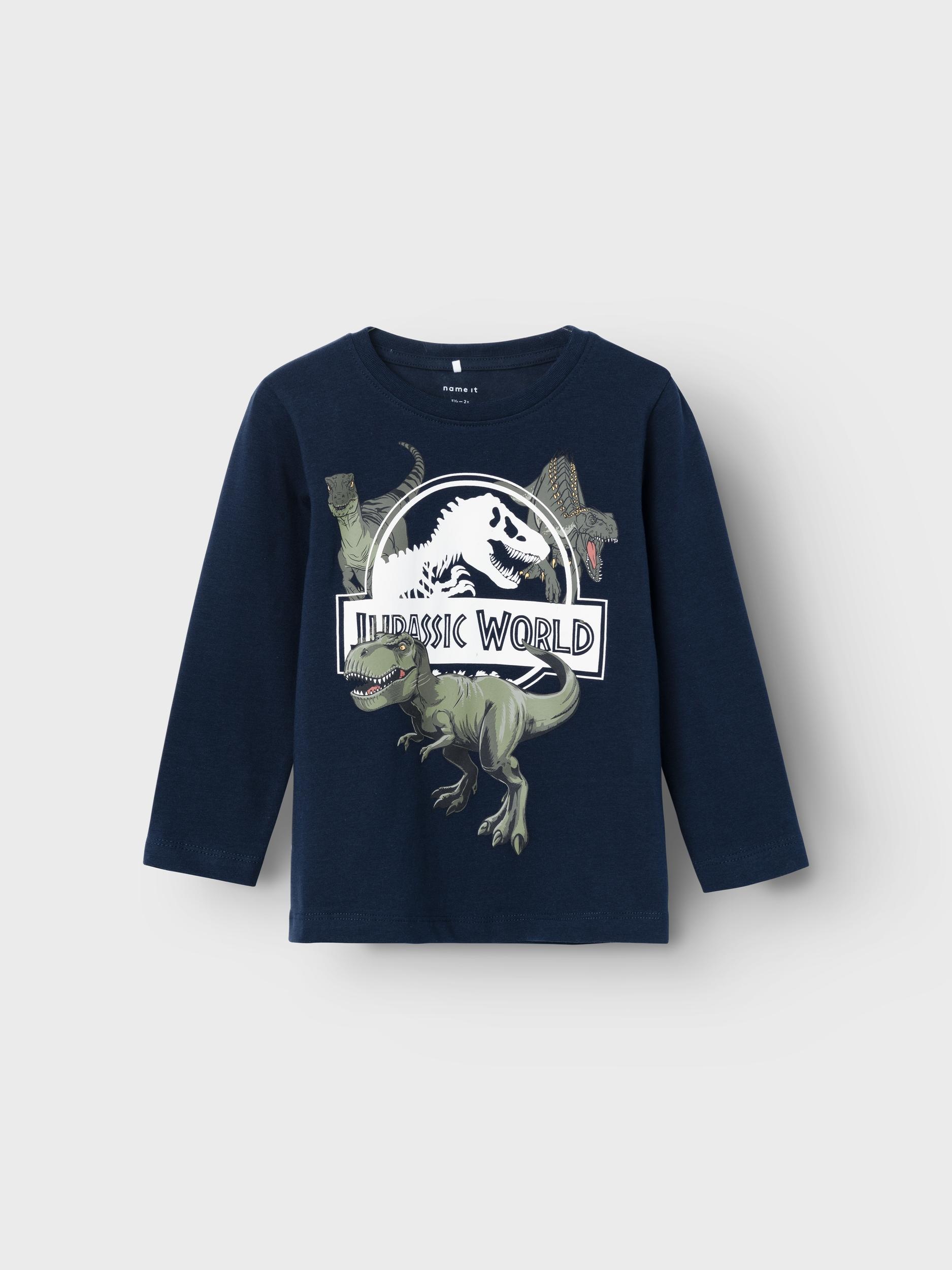Name It Langarmshirt »NMMNIJAL JURASSIC LS TOP NOOS SKY«
