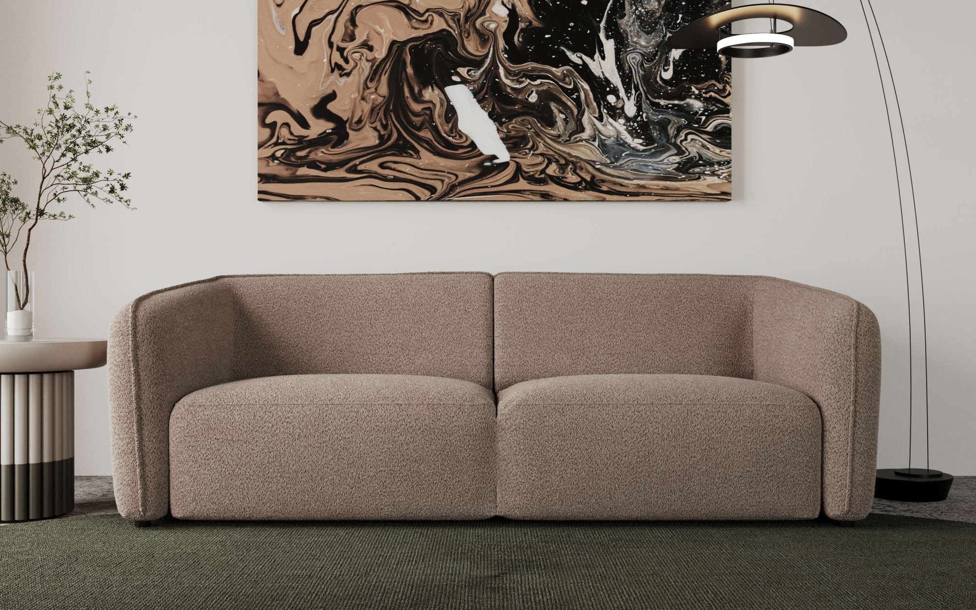 andas 2,5-Sitzer »Ostrup«, schlichtes modernes Design, in verschiedenen Farben