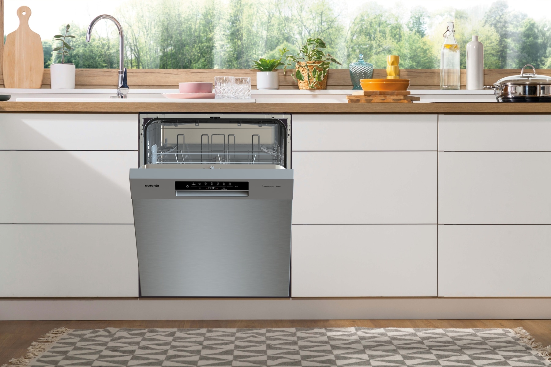 GORENJE Unterbaugeschirrspüler »GU 642 E90«, GU 642 E90X, 11 l, 13 Maßgedecke, AquaStop