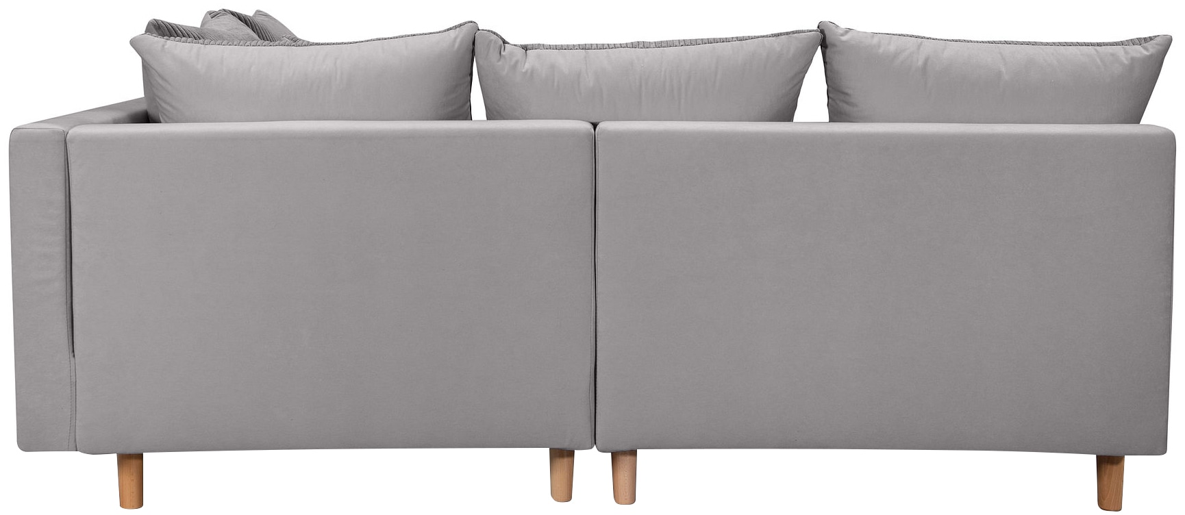 COLLECTION AB Ecksofa »L-Form«, Ecksofa,Ottomane rechte Seite montierbar,Komfortablen bonnelfederkern