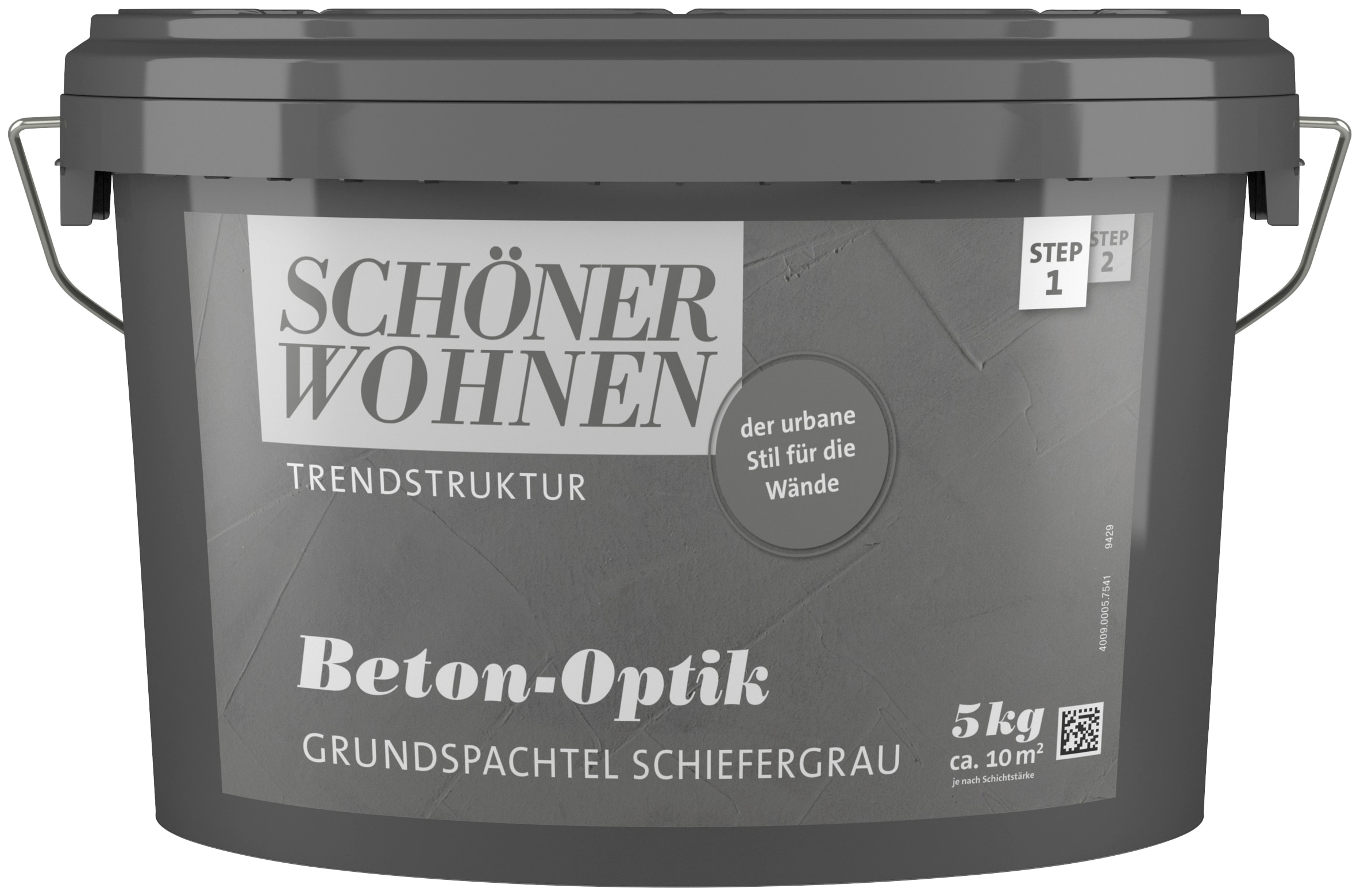 SCHÖNER WOHNEN-Kollektion Spachtelmasse »Betonoptik Grundspachtel«, 5 kg,...