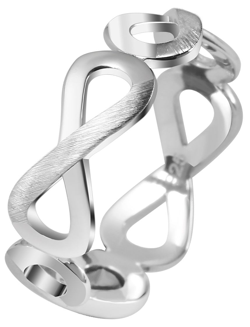 Adelia´s Fingerring »Damen Ring Unendlichkeitszeichen aus 925 Silber«