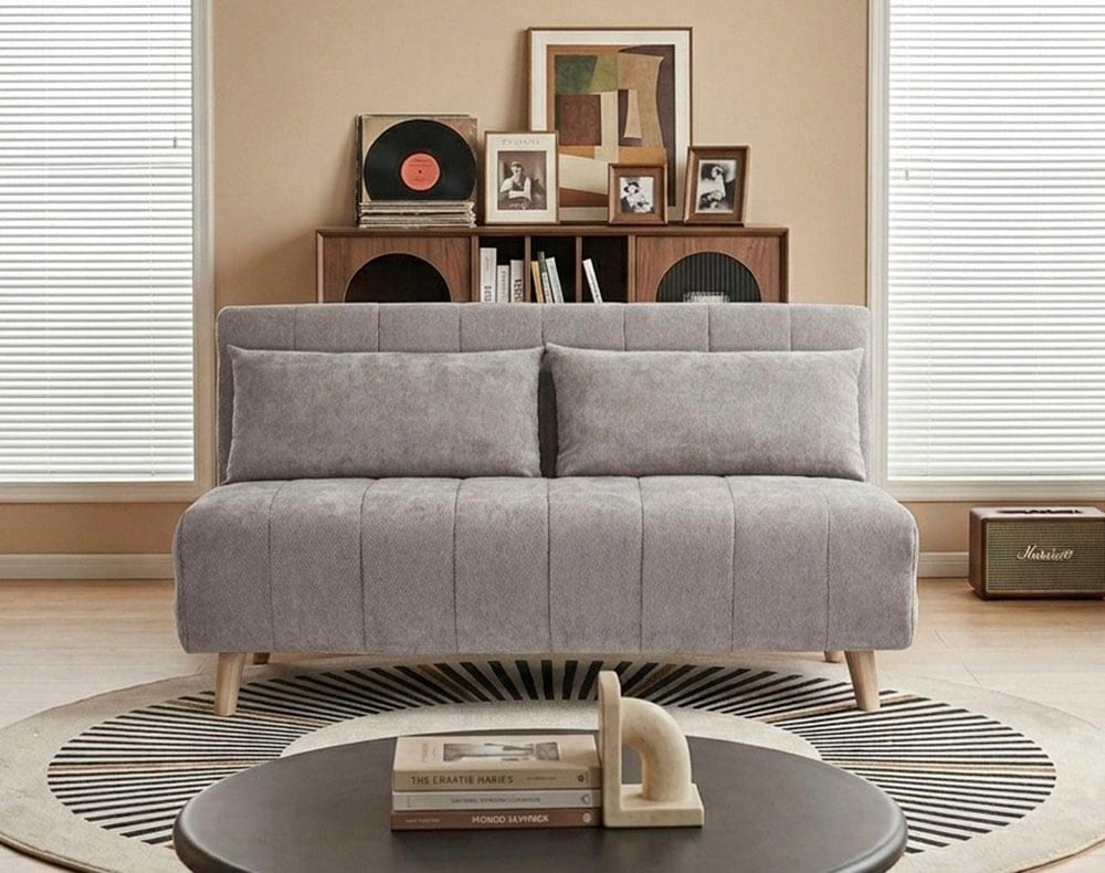 OTTO home Schlafsofa »FANNSEY 140 cm -2-Sitzer, verstellbare Rückenlehne« Verstellbare Rückenlehne und Sofa mit Bettfunktion