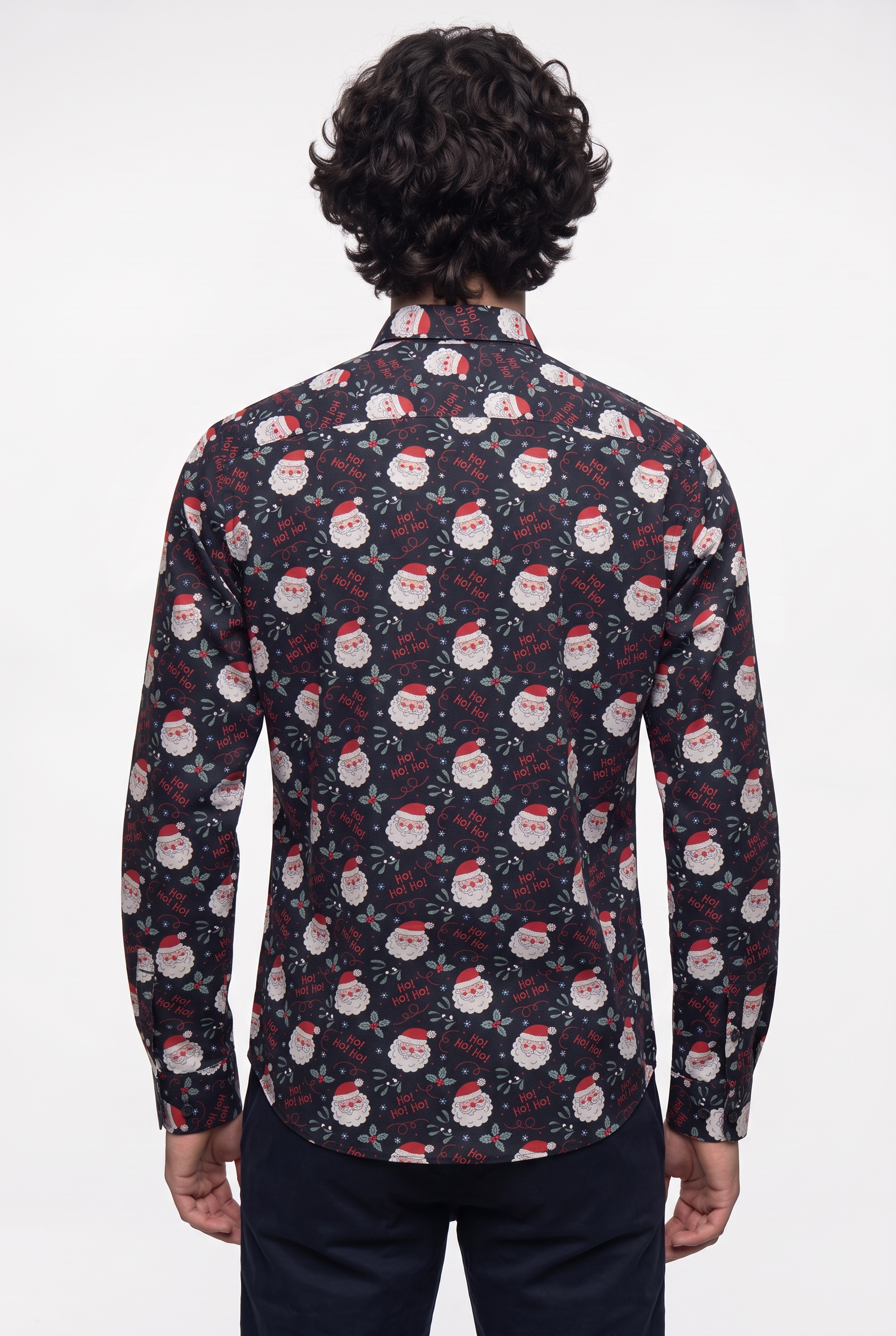 ONLY & SONS Langarmhemd »ONSALF XMAS AOP SLIM POPLIN LS SHIRT« Weihnachtlich bedruckt, Baumwolle, slim fit