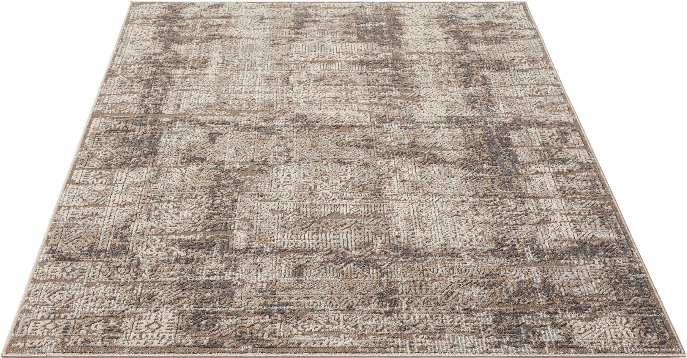 my home Teppich »Selin«, rechteckig, dichte Vintage-Look, Schrumpf-Garn-Effekt, dezenter OTTO-Shop im Glanz, im Qualität