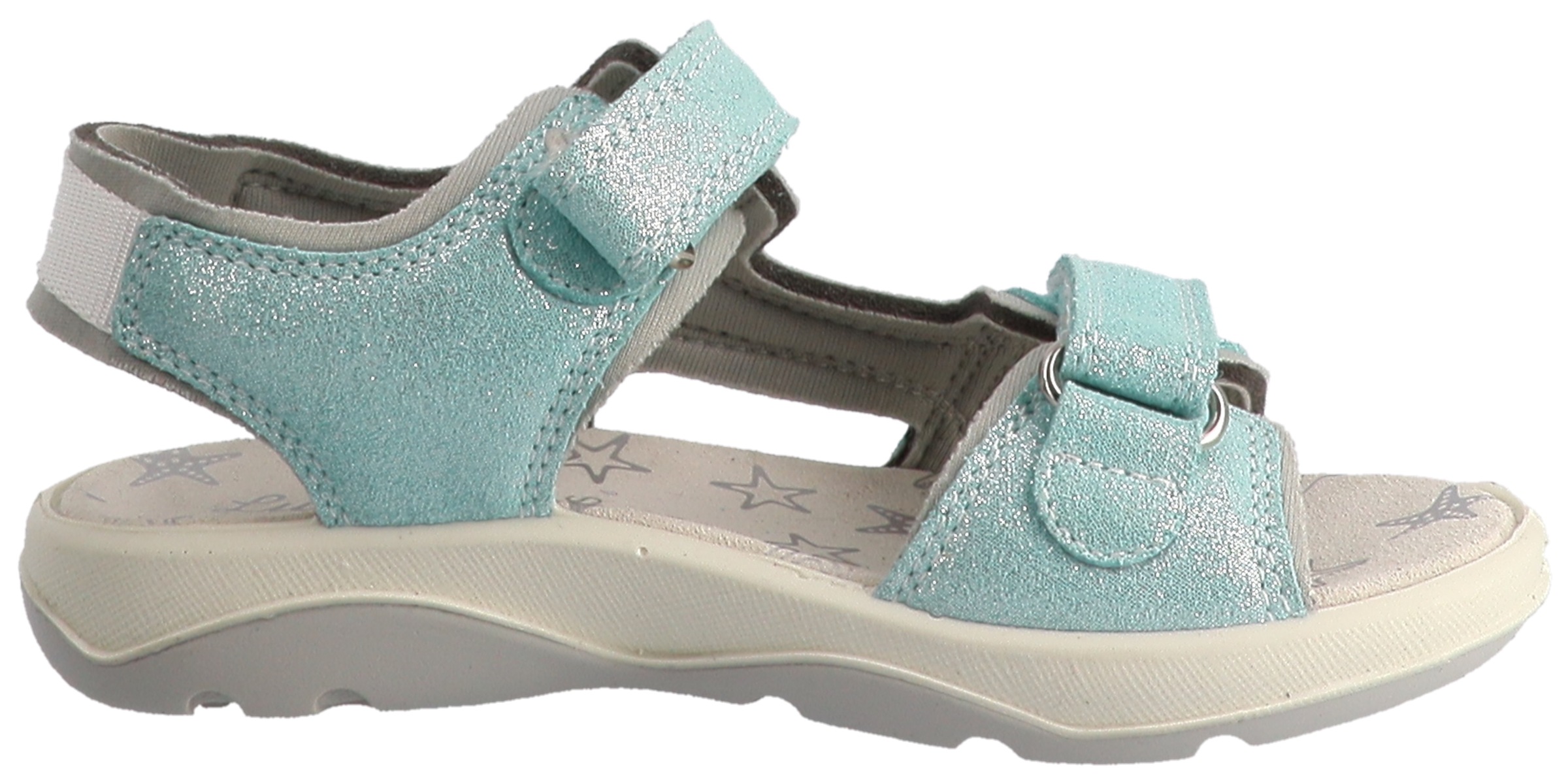 Lurchi Sandale »Fia 1«  Klettschuh mit Glitter, Größenschablone zum Download