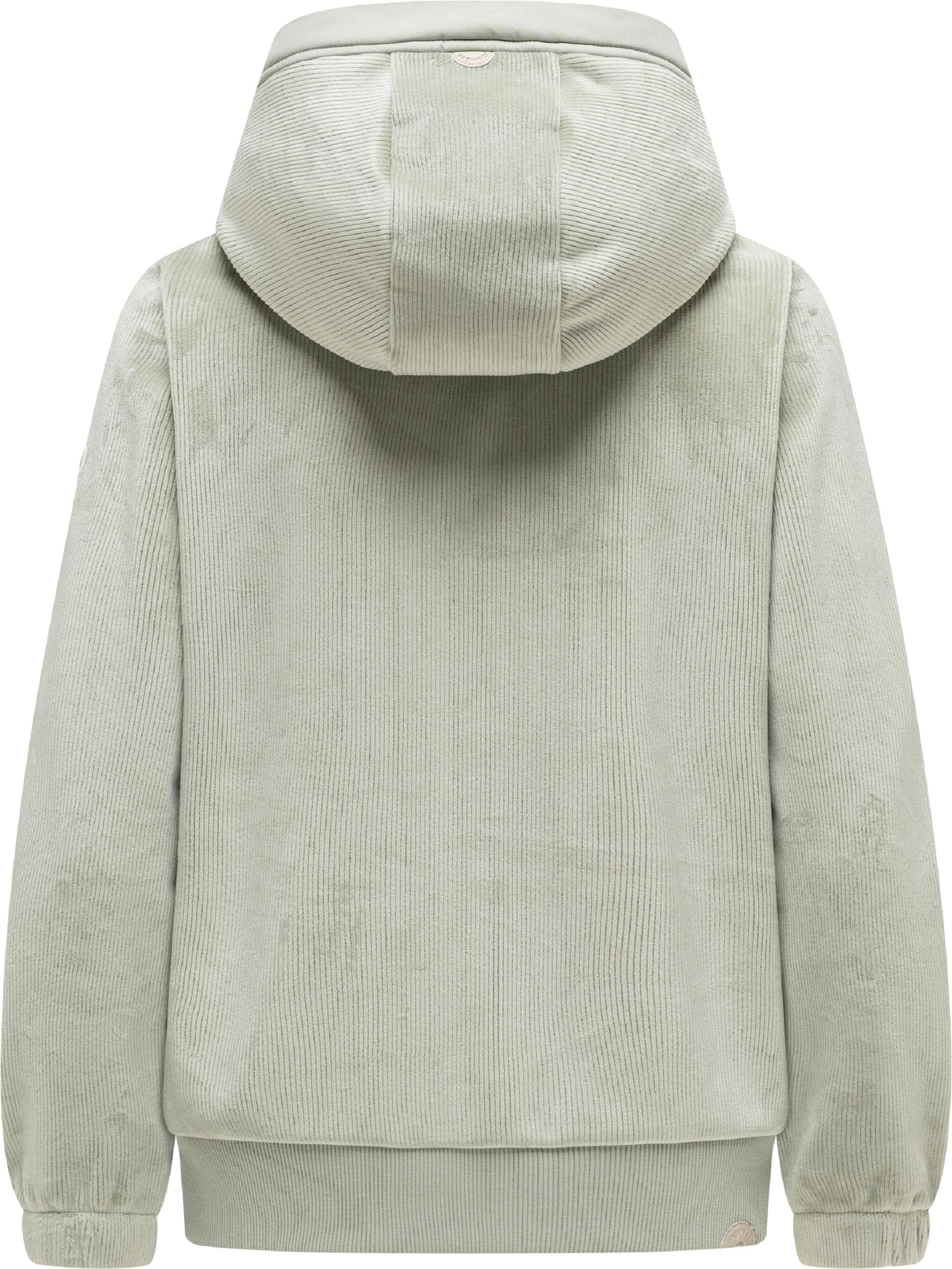 Ragwear Fleecejacke »Fleecejacke Cousy Short Bonded« mit Kapuze Übergangsjacke mit kuscheligem Teddyfell-Innenfutter