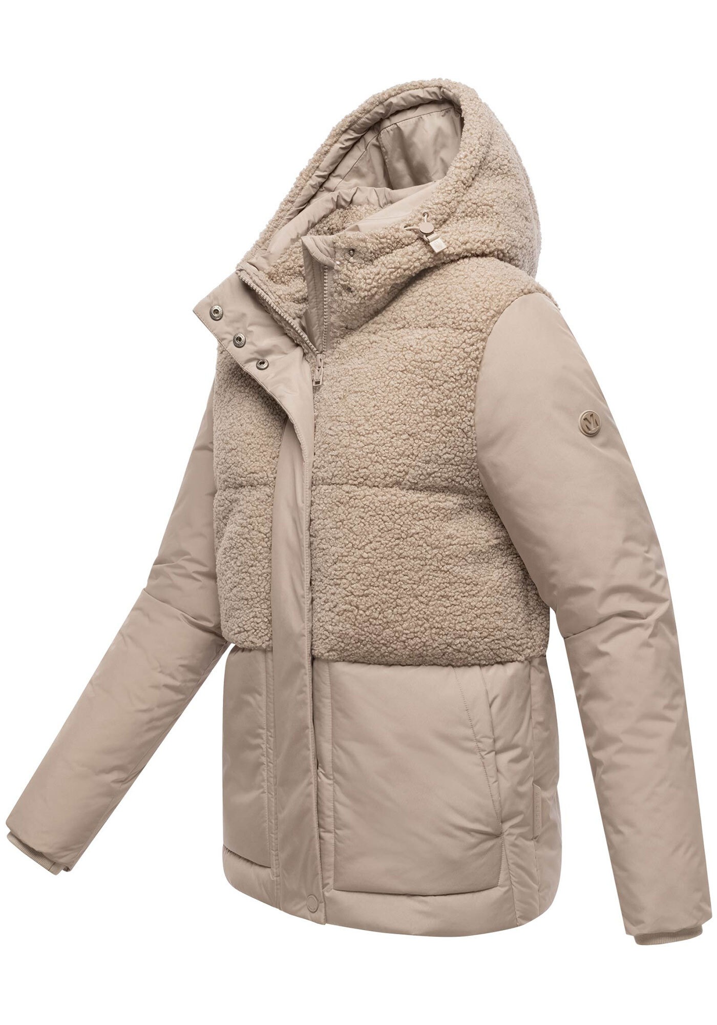 Marikoo Winterjacke »Marikoo Sheeta Damen Herbst Winter Teddyfell Jacke gefüttert N095«