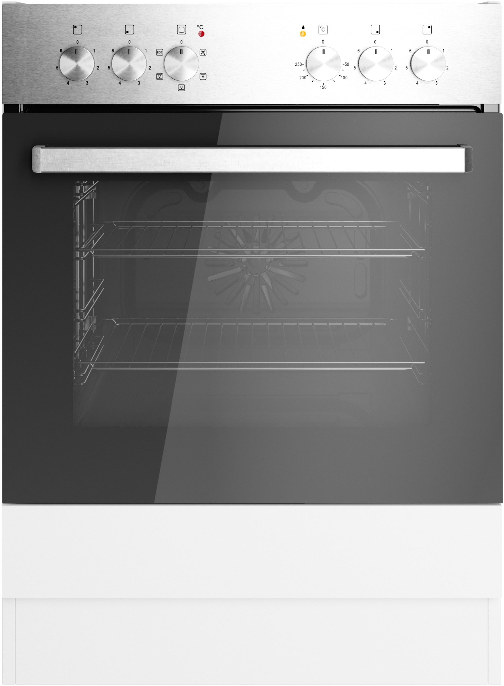 KOCHSTATION Herdumbauschrank »KS-Milan«, HELD Möbel, Herdumbauschrank 60 cm, matte oder hochglänzende Fronten