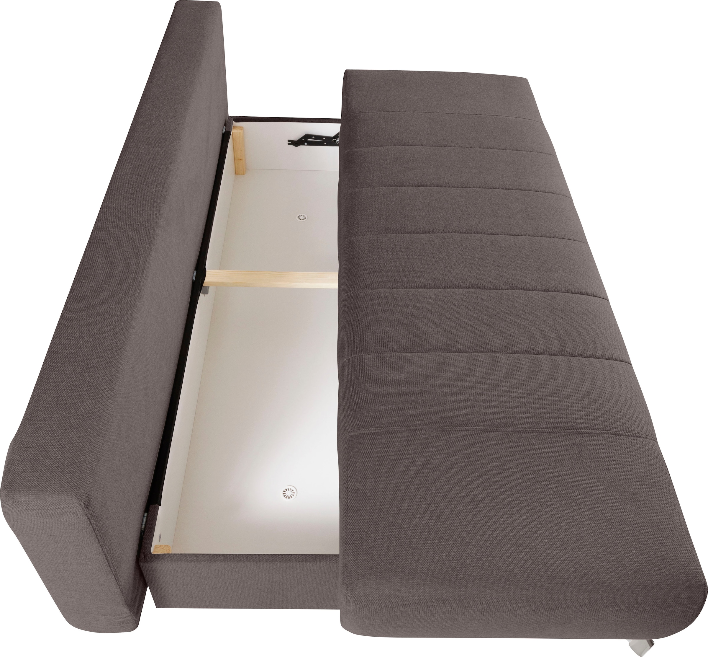 WERK2 Schlafsofa »Troya«, 2-Sitzer Sofa und Schlafcouch mit Federkern & Bettkasten