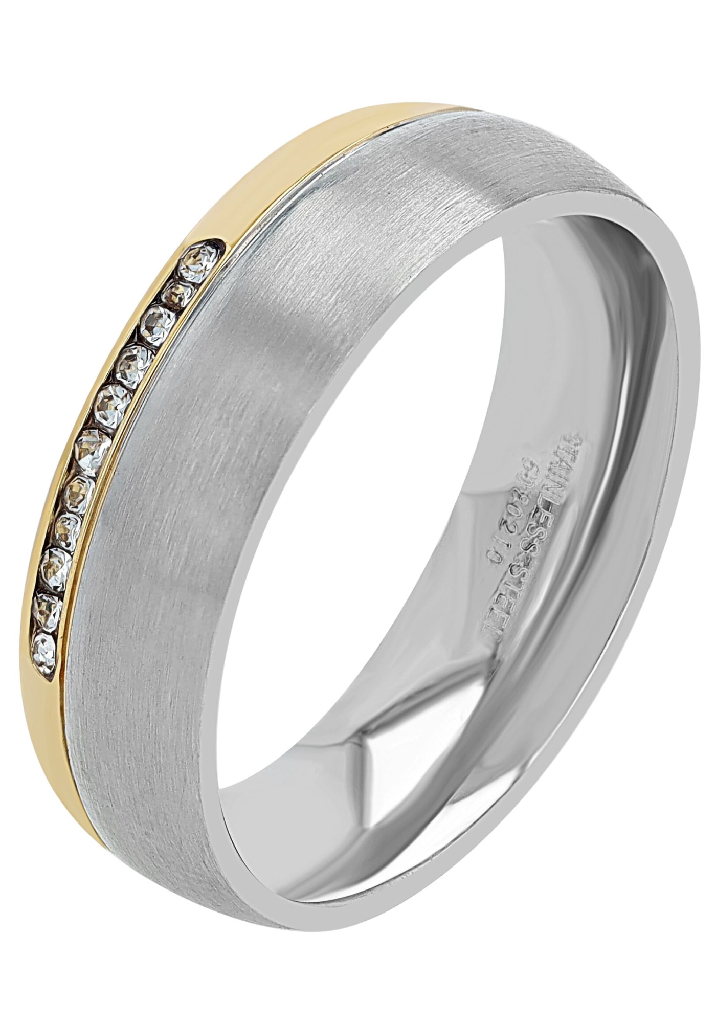 AKZENT Partnerring »"Bria" Set - Ring Silber schlicht - Wasserfest«