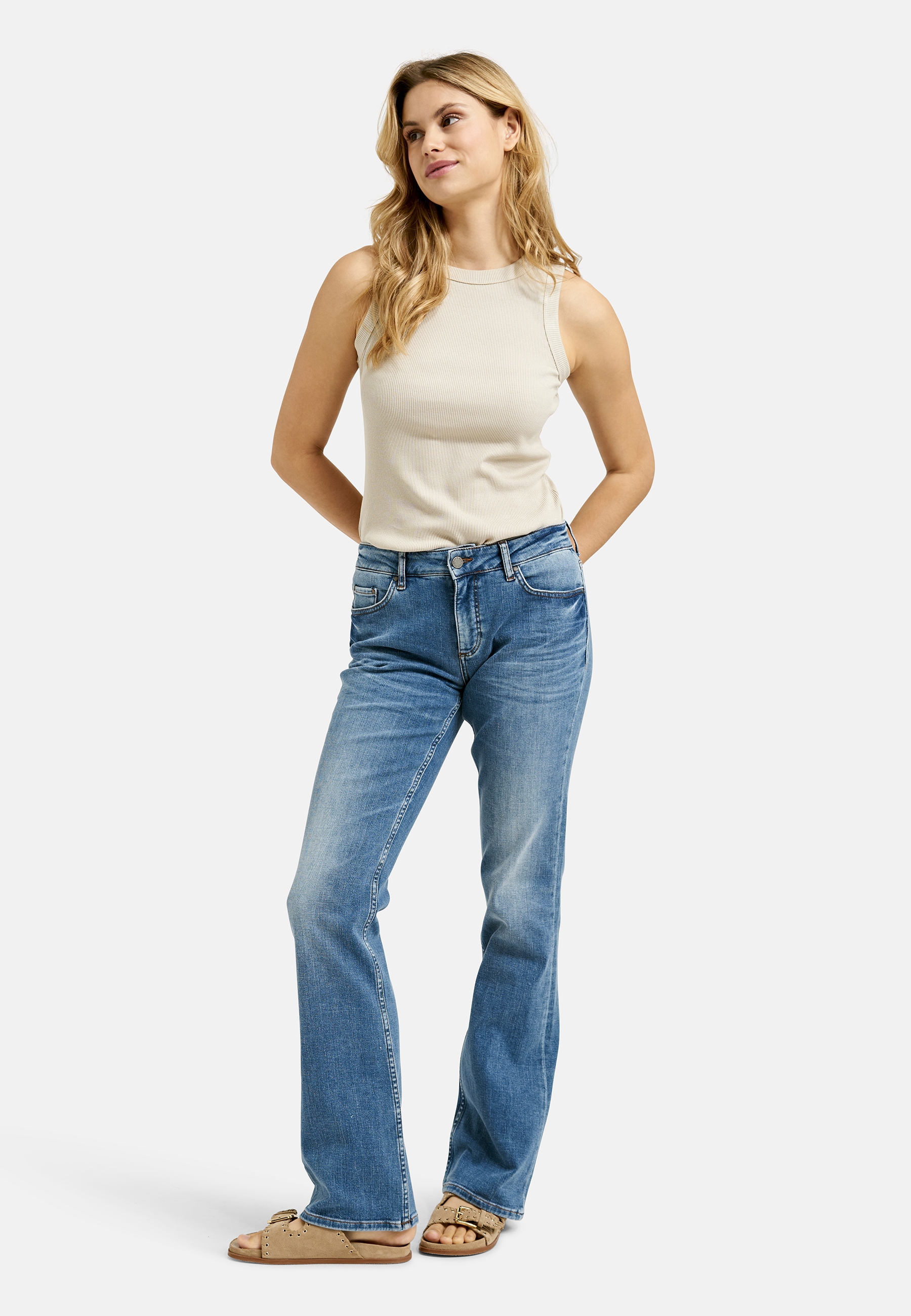 Smith & Soul Bootcut-Jeans elastische Baumwollqualität