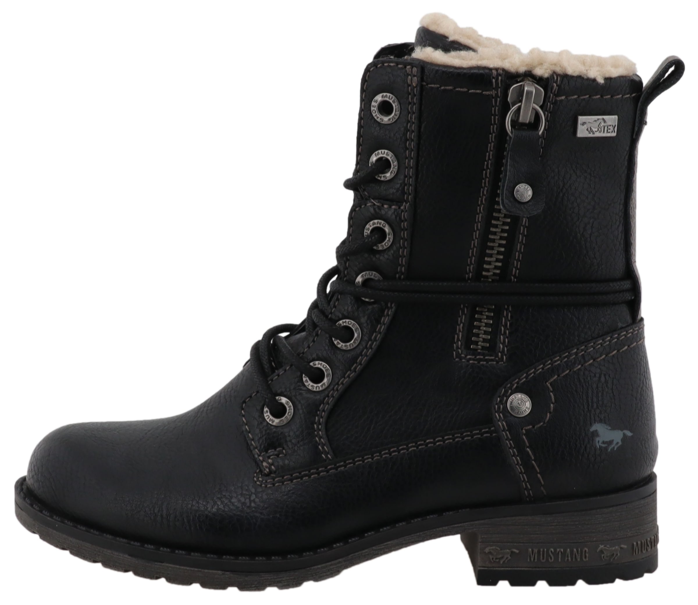 Mustang Shoes Winterstiefel »Concetta«  Stiefel, Schnürstiefel mit TEX-Membran
