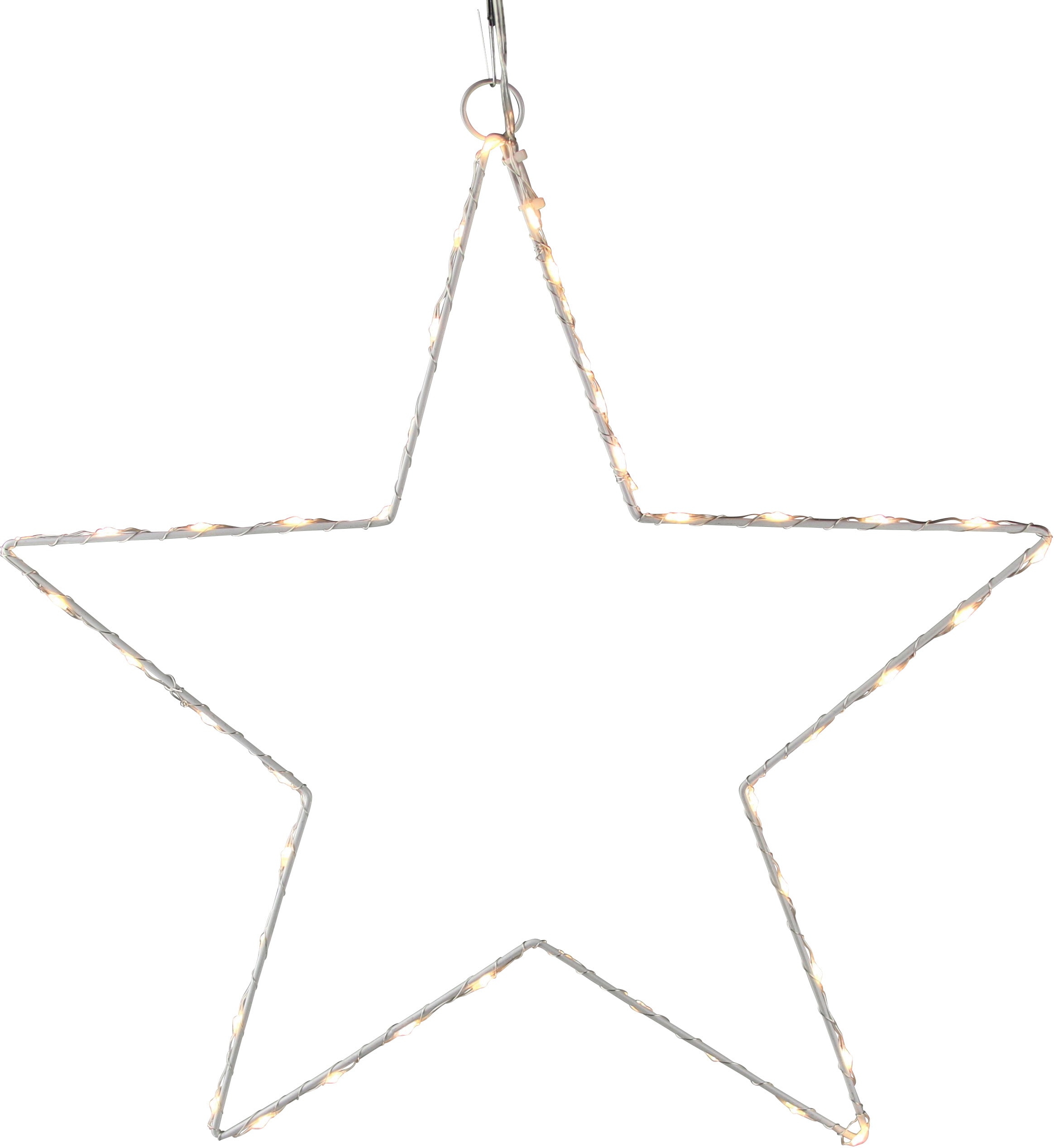AM Design LED Stern, Weihnachtsstern aus Draht, mit Öse zum Aufhängen,Weihnachtsdeko aussen