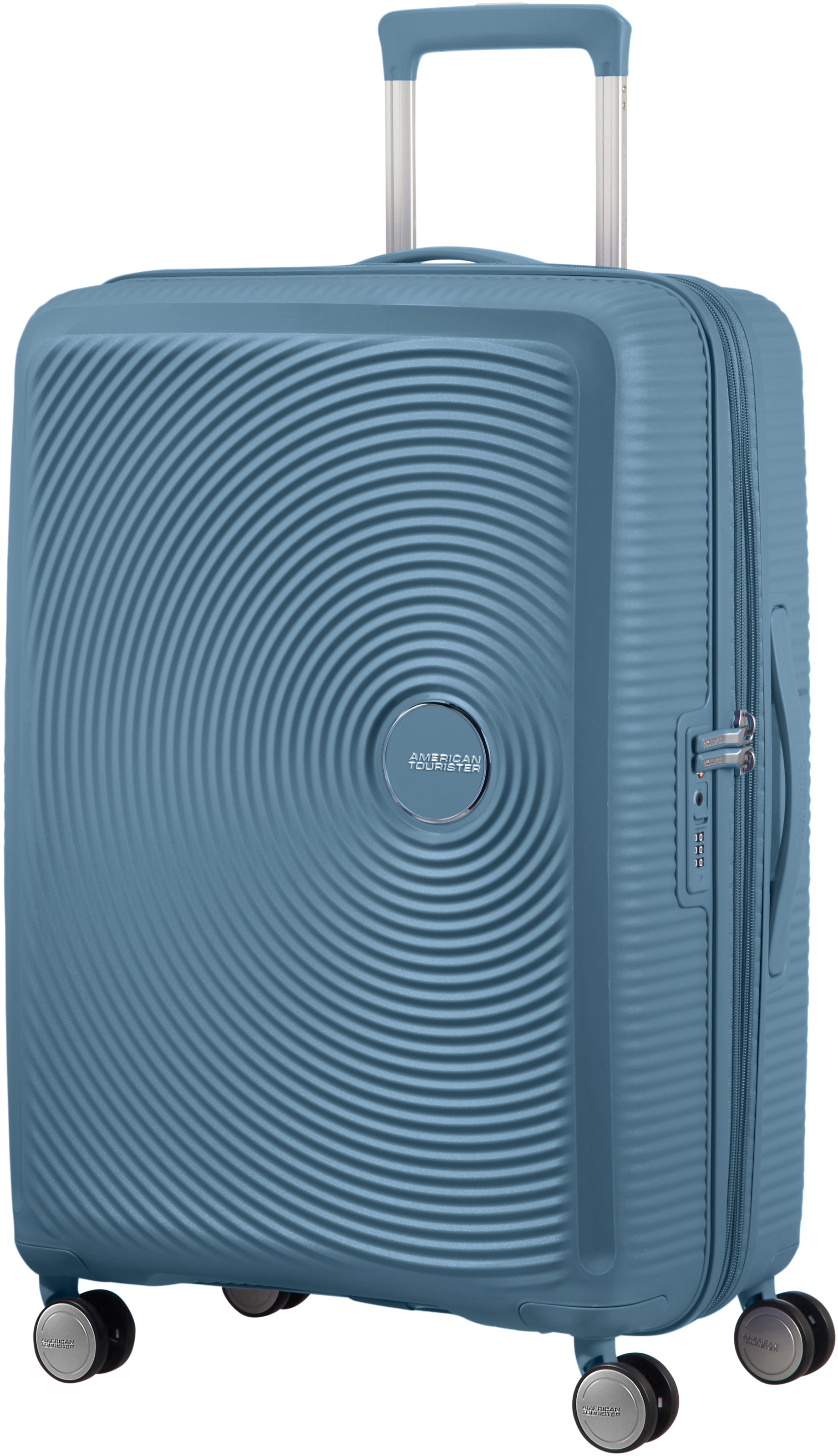 American Tourister® Hartschalen-Trolley »SOUNDBOX, in verschiedenen Farben und Größen«, 4 Rollen, Reisekoffer Trolley Aufgabegepäck TSA-Zahlenschloss Volumenerweiterung