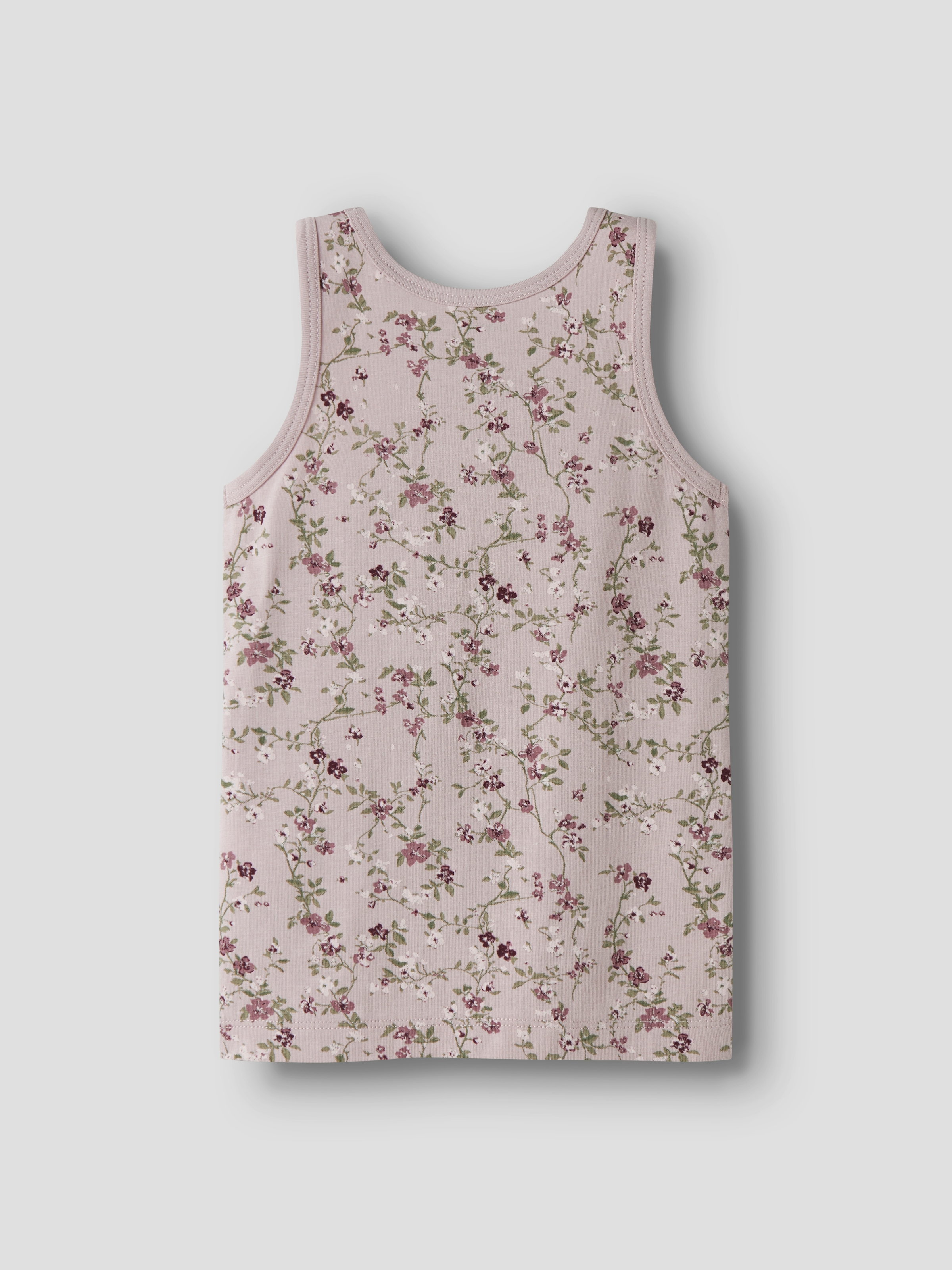 Name It Unterhemd »NMFTANK TOP 2P VIOLETFLOWER NOOS« Packung, 2 Stk. Baumwollmischung, uni und bedruckt im Set