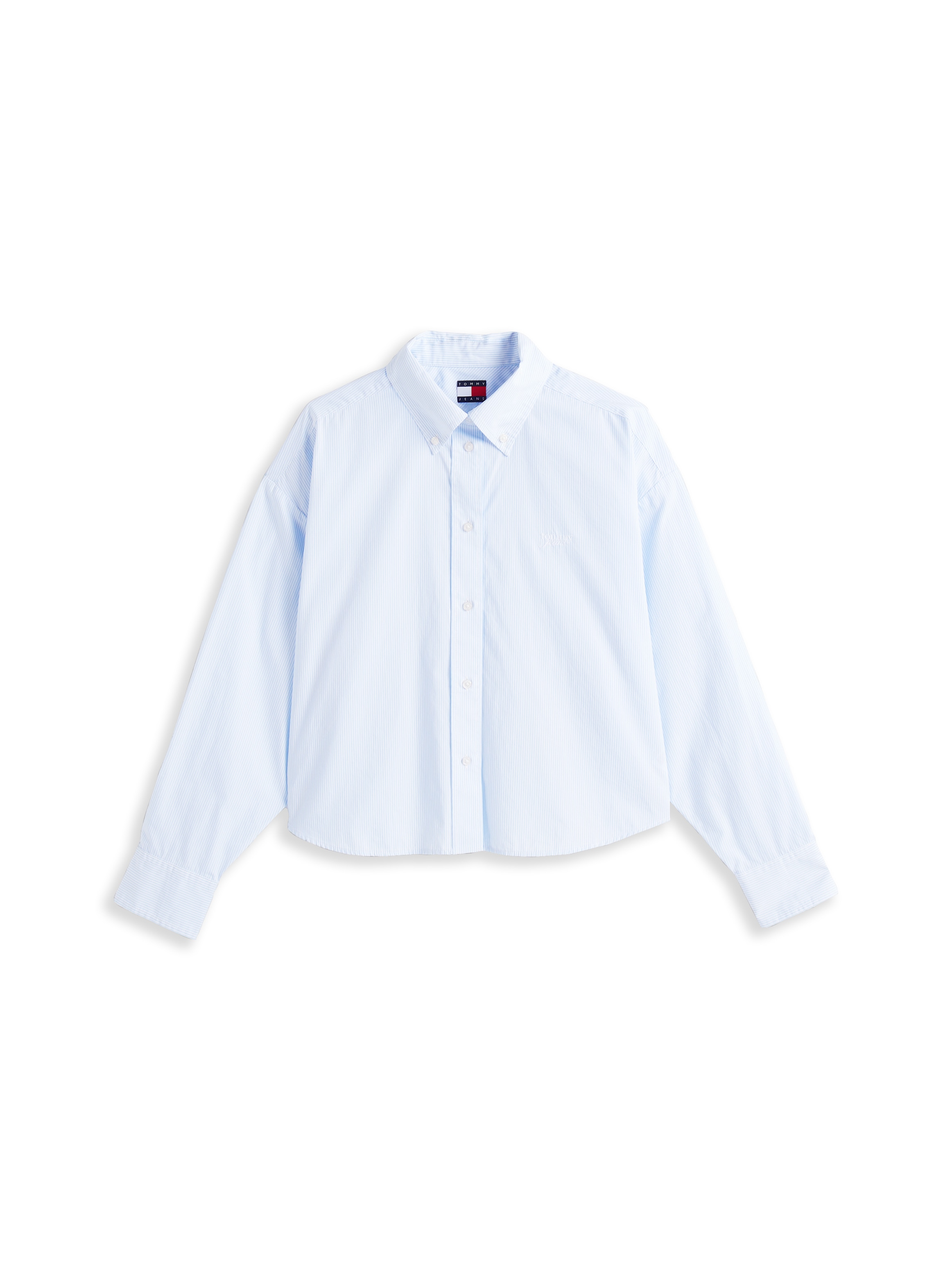 Tommy Jeans Hemdbluse »TJW REG CROP STRIPE POPLIN SHIRT«