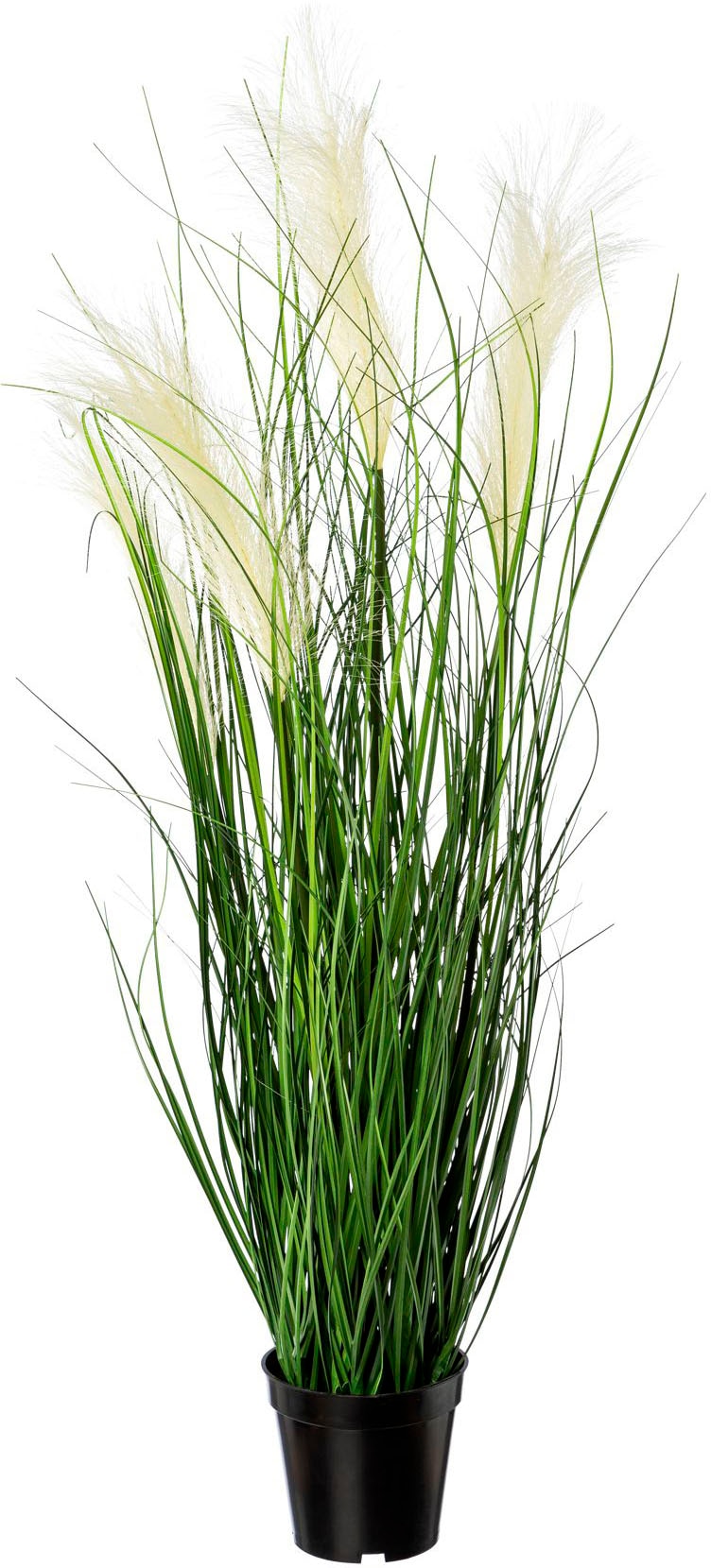 Creativ green Kunstgras »Grasbusch«, (1 St.), mit Blüten im Topf bestellen  bei OTTO