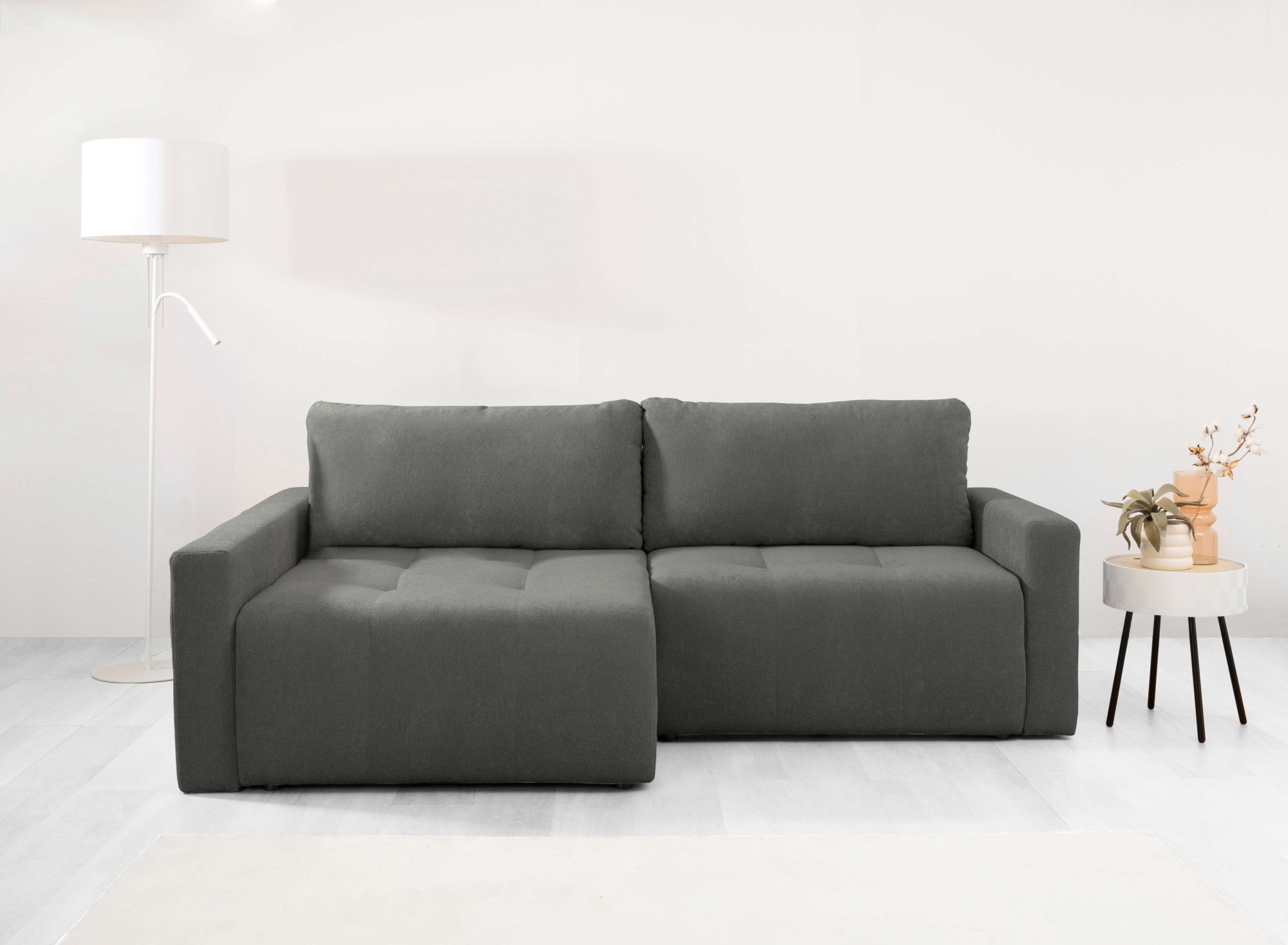 Home affaire Ecksofa »Eibisch«, L-Form mit Bettfunktion