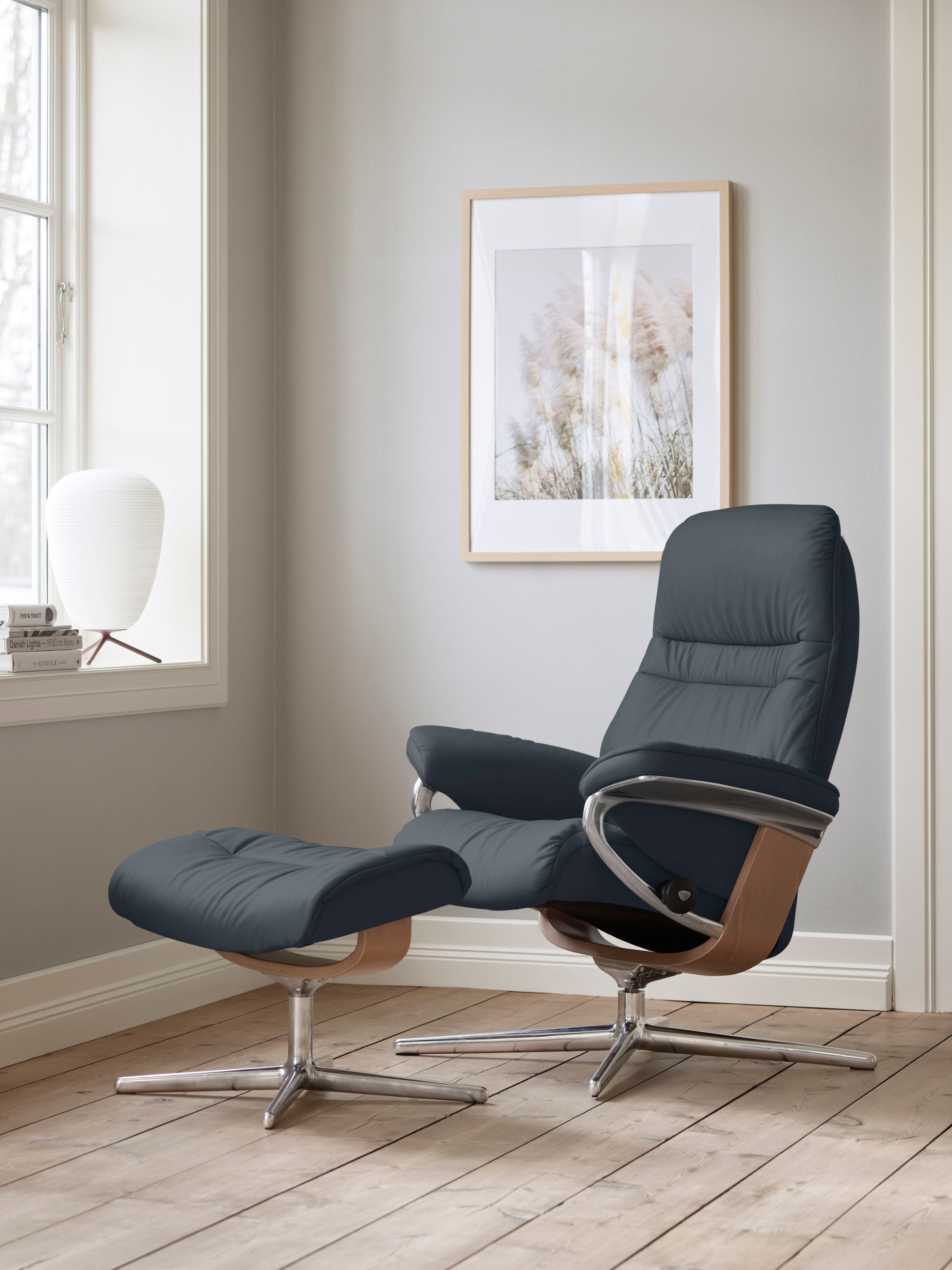 Stressless® Relaxsessel »Sunrise« mit Cross Base, Größe S, M & L, Holzakzent Eiche