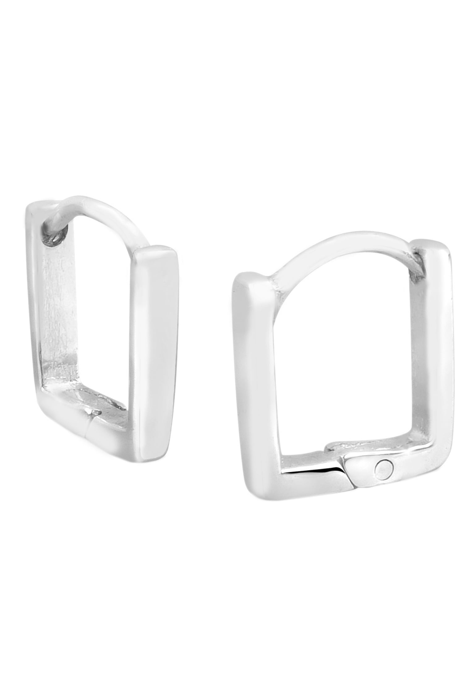 Elli Paar Creolen »Ohrringe Creole Quadrat Form 925 Sterling Silber«