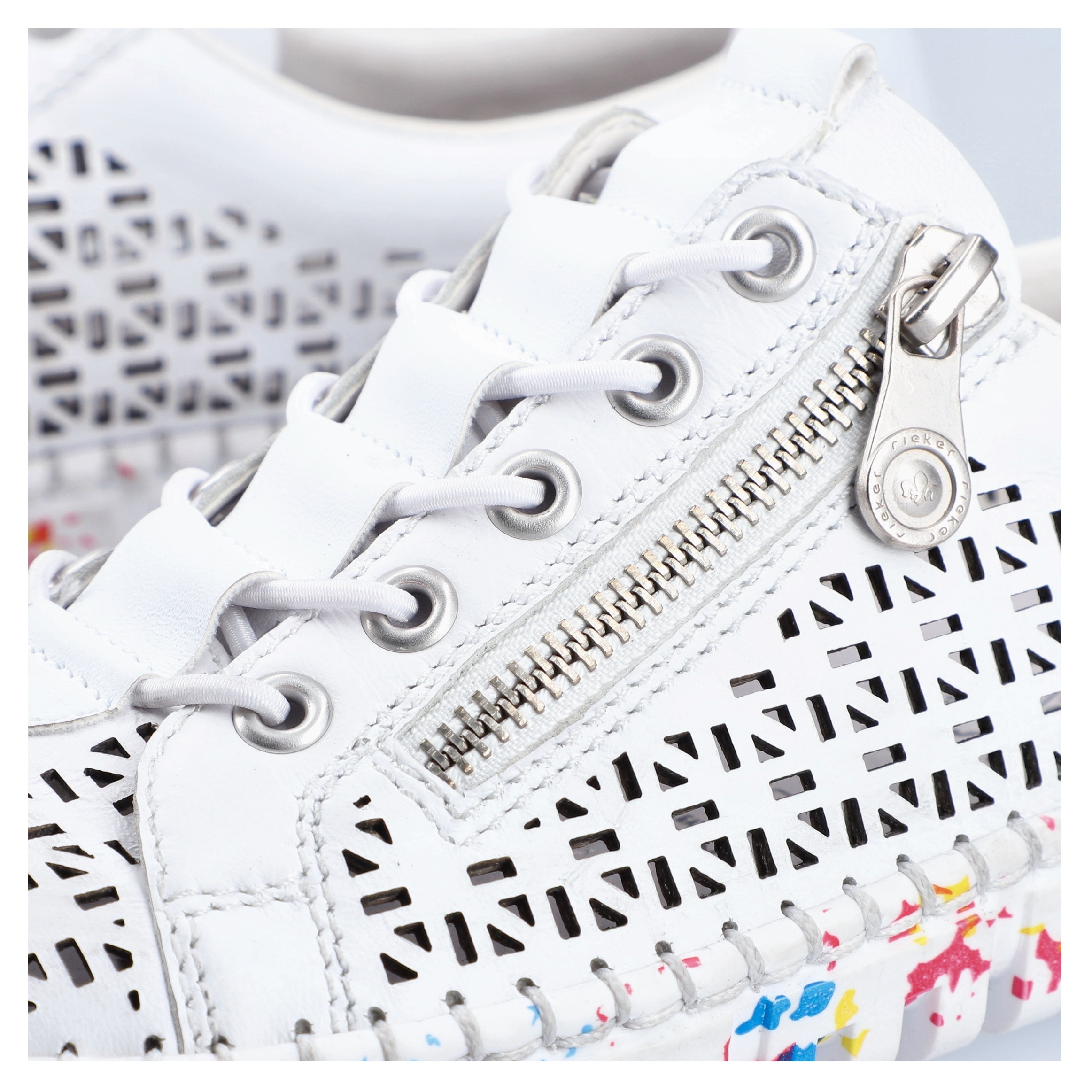 Rieker Slip-On Sneaker  , Halbschuh, Freizeitschuh, Schlupfschuh mit Gummizug