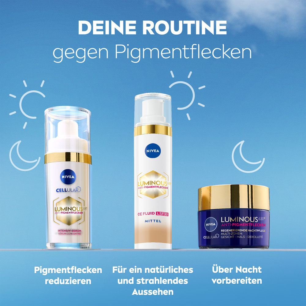 Nivea Gesichtsfluid »LUMINOUS630 Anti-Pigmentflecken CC Fluid 3in1 Mittel LSF 30«