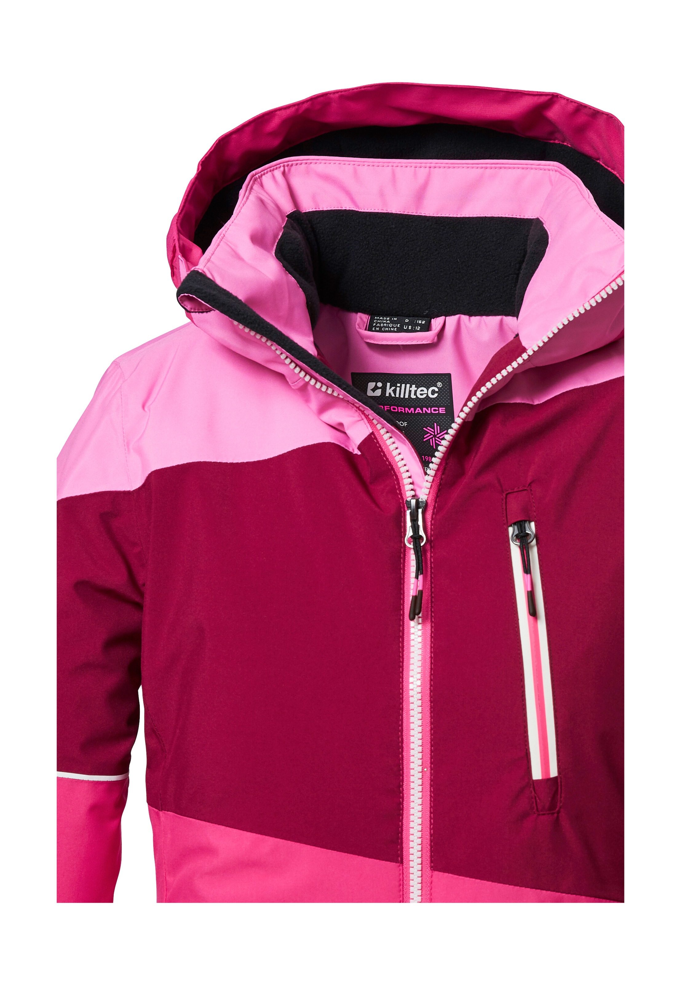 Killtec Skijacke »KSW 331 GRLS SKI JCKT« Atmungsaktive, wasserdichte Jacke mit Fleece-Innenseite, Skipasstasche