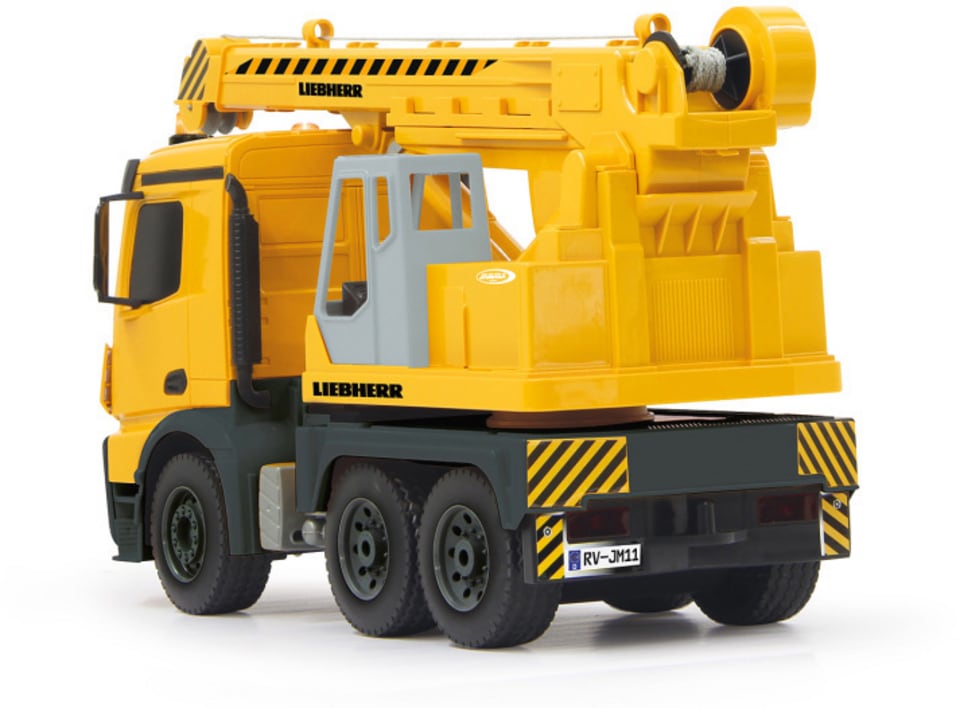 Jamara RC-LKW »Schwerlastkran Mercedes Liebherr 2,4GHz gelb«, mit Programmierfunktion