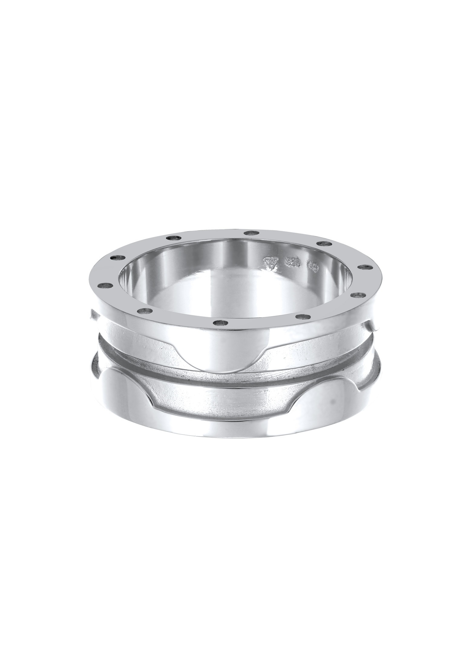 Elli Silberring »Ring Bandring Markant Chunky Style 925 Sterling Silber«