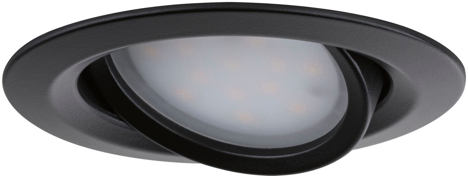 LED Einbauleuchte »Nova Plus 1x6W 470lm 2700K Schwarz matt/Alu«, 1 flammig