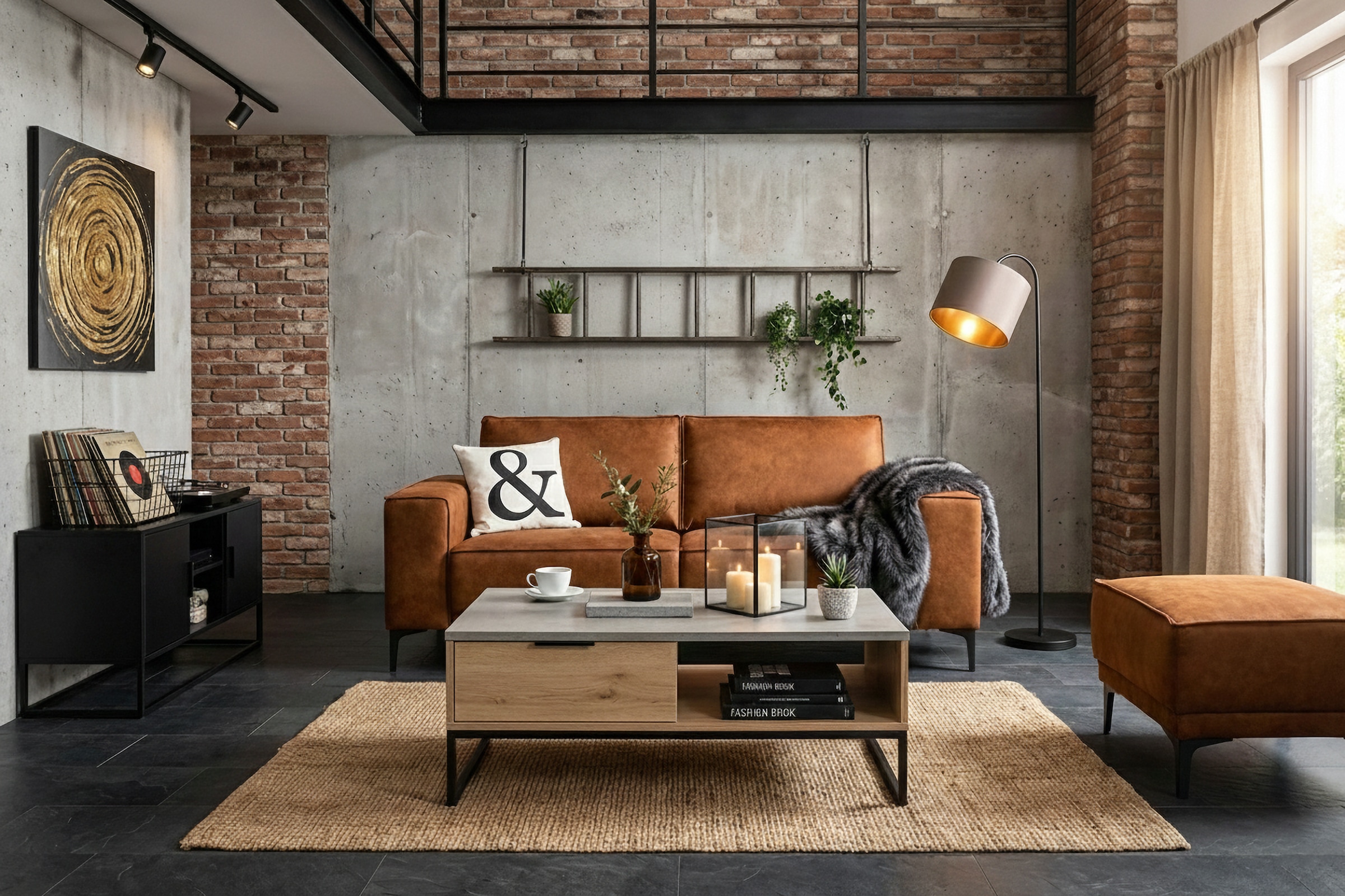 OTTO home 2-Sitzer »Kompaktsofa Oland, Struktur, Flachgewebe, Luxus-Microfaser, Boucle« 164 cm, Wellenunterfederung, Skandi-Design, Metallfüße