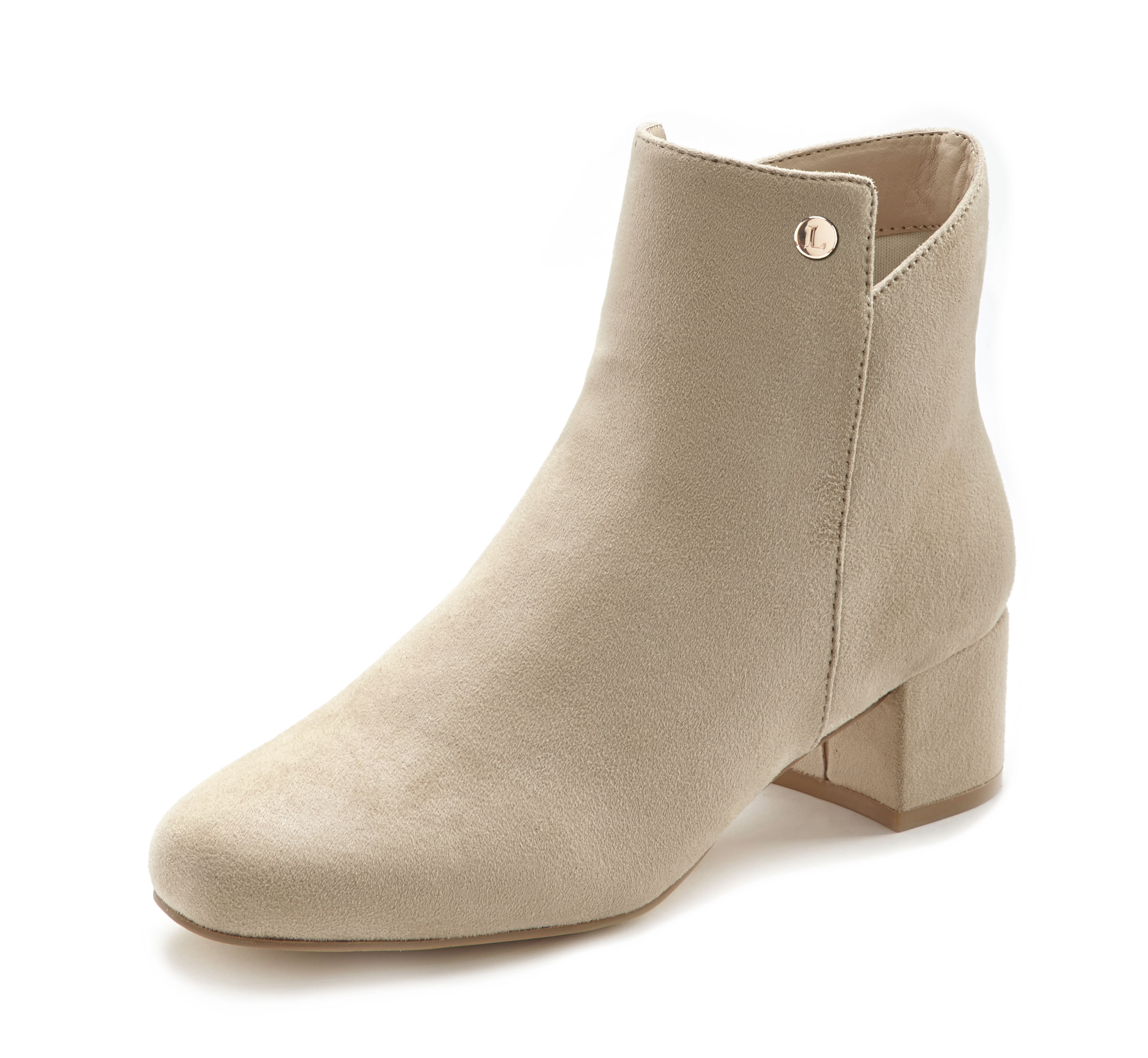 Stiefelette, Ankle Boots, Stiefel mit bequemen Blockabsatz VEGAN