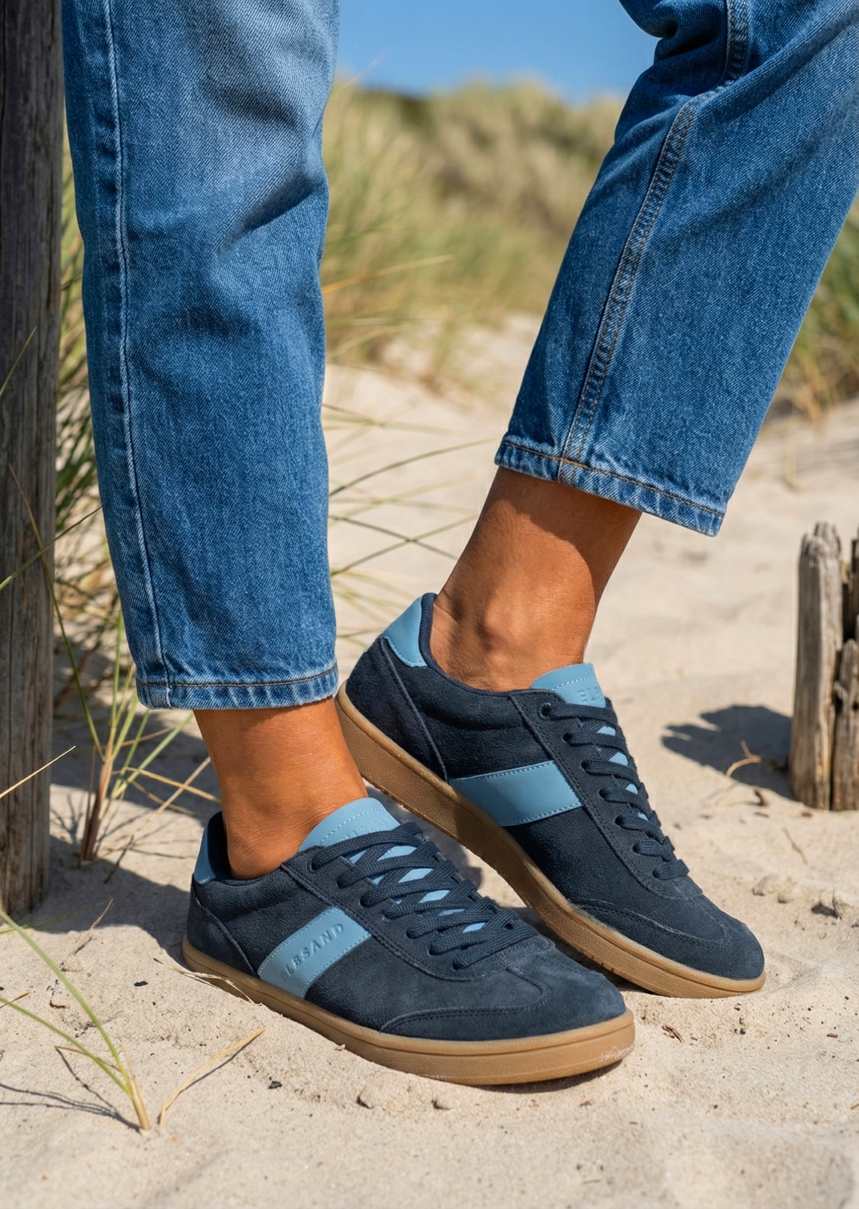 Elbsand Sneaker »Freizeitschuh, Retro Sneaker, Lederschuh, Halbschuh, Ledersneaker«  Schnürhalbschuh. Turnschuh aus Leder im Retro-Look, Unisex
