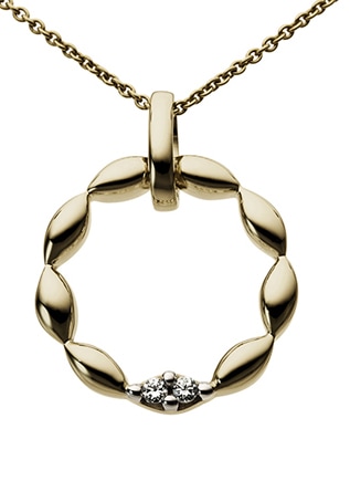 Firetti Kettenanhänger »Schmuck Geschenk Gold 333 Halsschmuck Anhänger für Halskette«  mit Brillanten