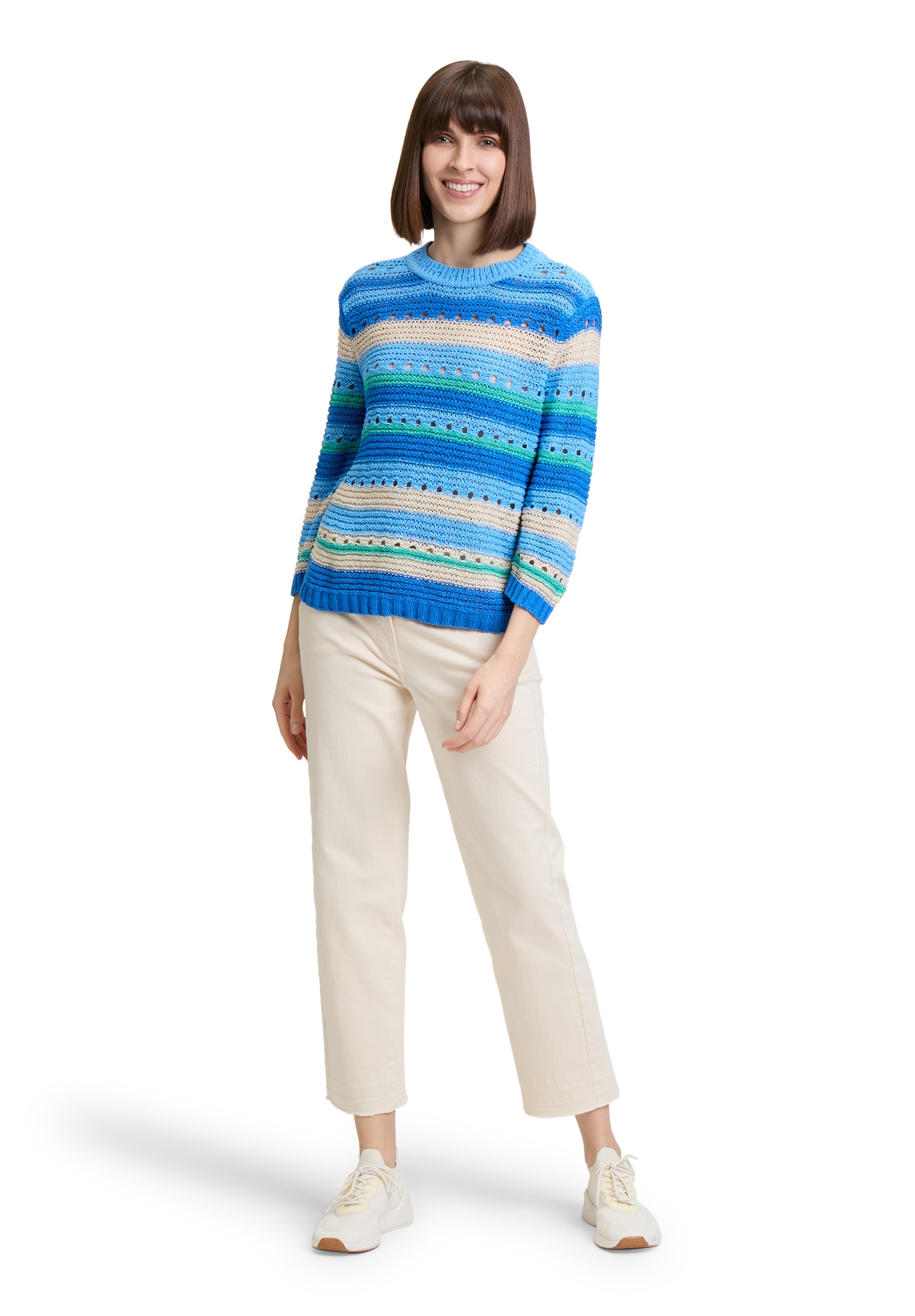 Betty Barclay Rundhalspullover »Grobstrick-Pullover mit Ringel«