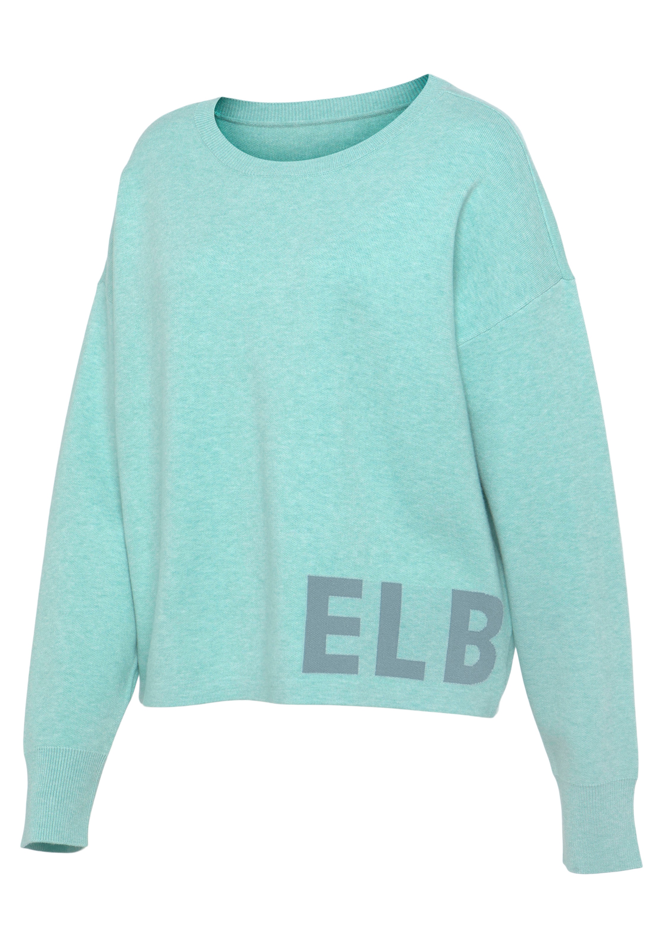 Elbsand Strickpullover, aus hochwertigem Strick mit eingestricktem Logo, Loungewear