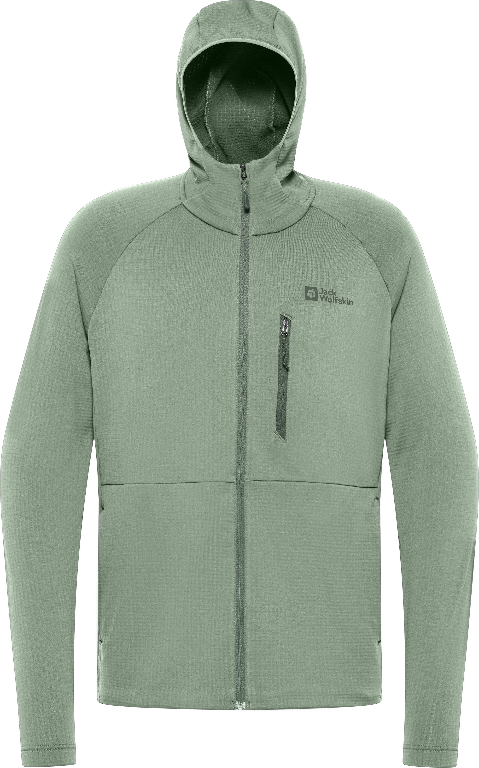 Jack Wolfskin Fleecejacke »KOLBENBERG HOODED FZ M«, mit Kapuze
