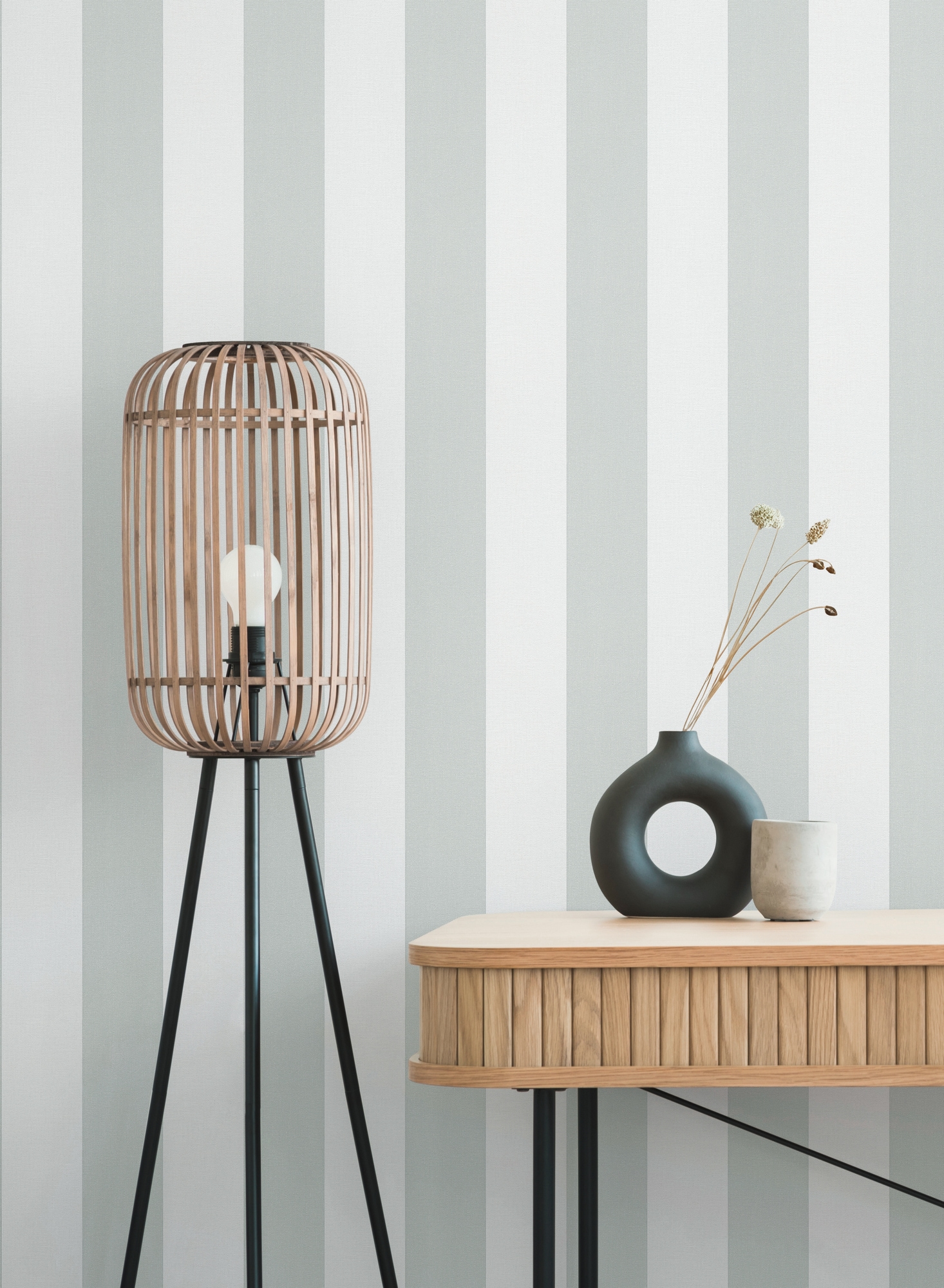 A.S. Création Vliestapete »Pure Elegance Streifen Tapete Mustertapete Landhaus Landhaus« matt strukturiert Vliestapete gestreift für Schlafzimmer Küche Wohnzimmer Streifen Flur