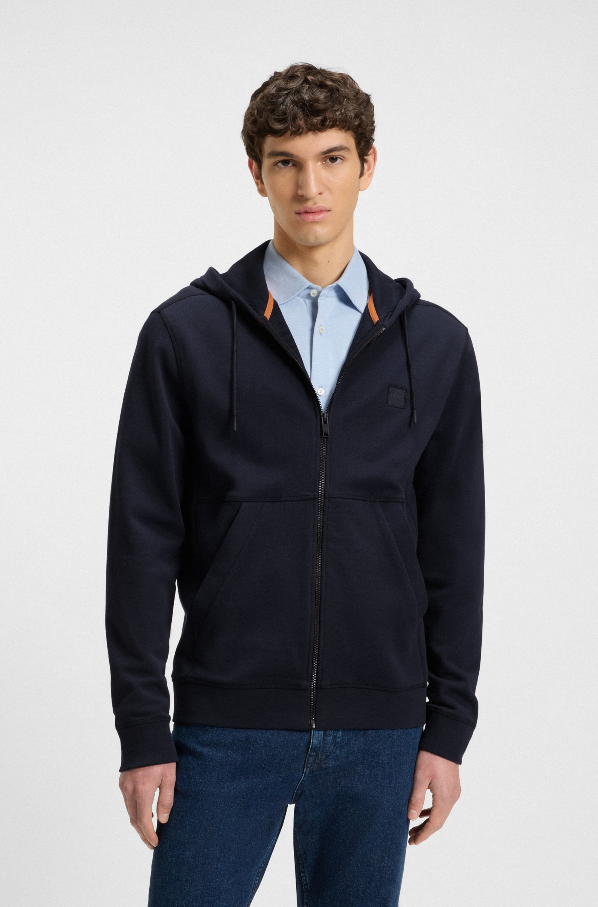 BOSS ORANGE Kapuzensweatjacke »Zetalky«, mit Kängurutasche