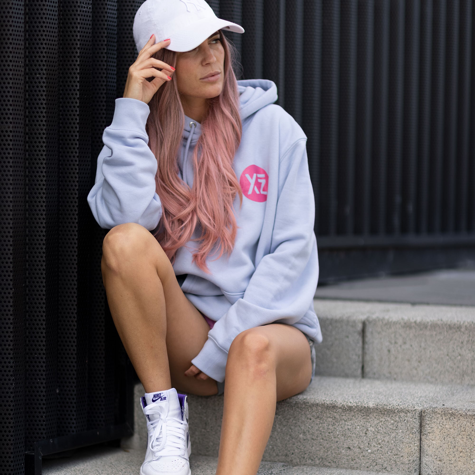 YEAZ Kapuzenpullover »Hoodie Cloudy Blue (unisex) CUSHY«
