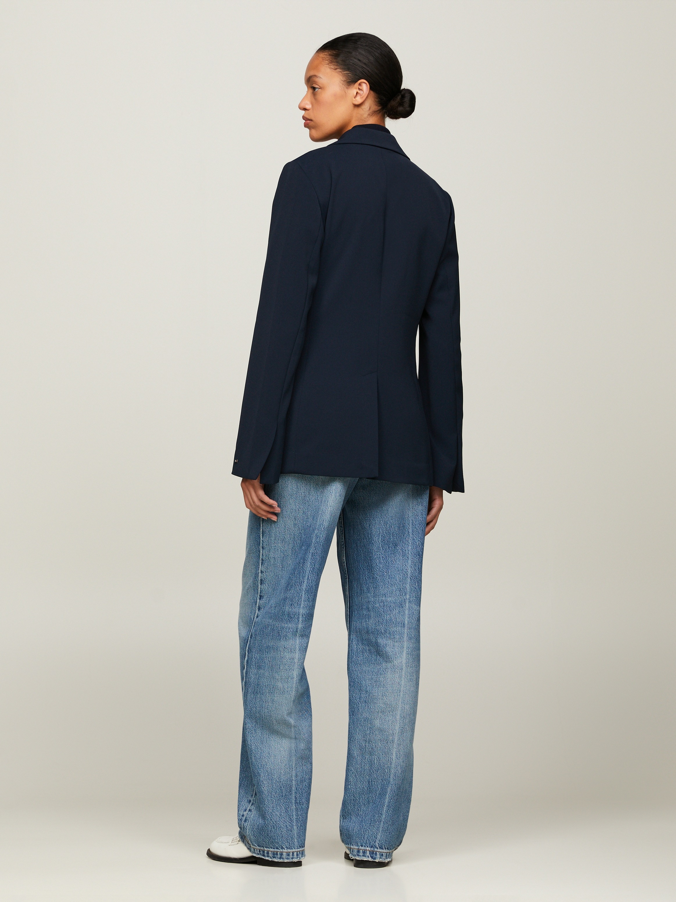 Tommy Hilfiger Kurzblazer »GOLD BUTTON SLIM FIT SB BLAZER«, mit Rückenschlitz