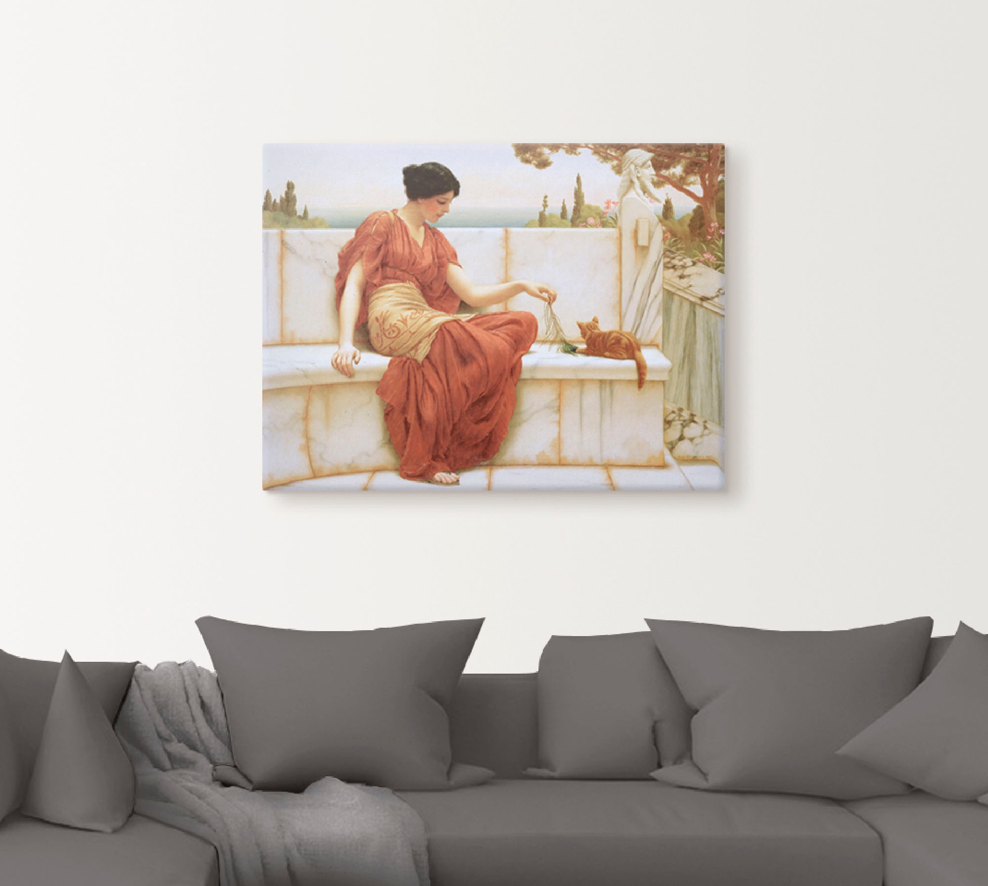 Artland Leinwandbild »Der Liebling. 1901«, Frau, (1 St.), auf Keilrahmen gespannt