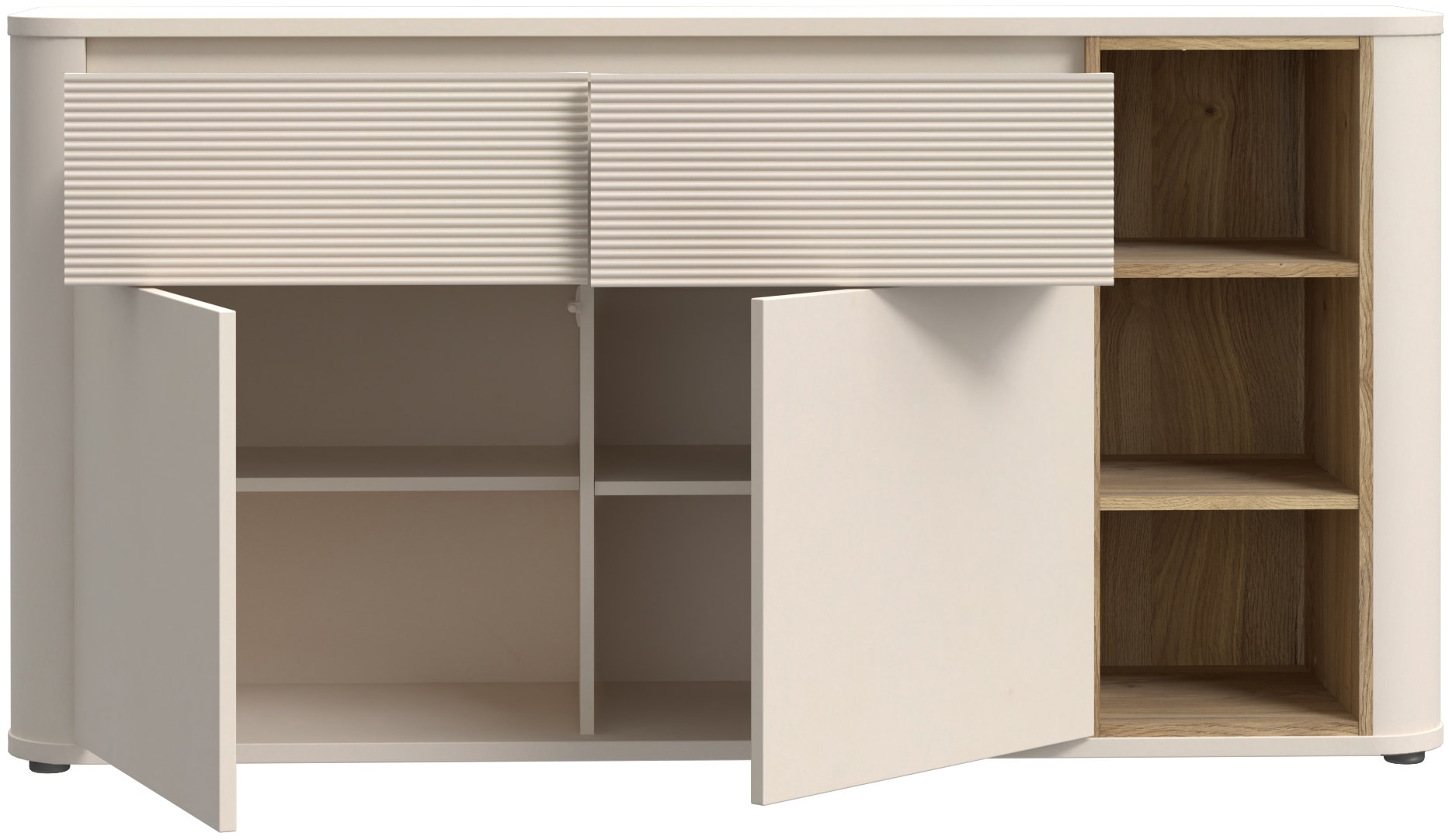 FORTE Sideboard B/H/T 160/83,1/41,3 cm , Stauraum, MDF Front