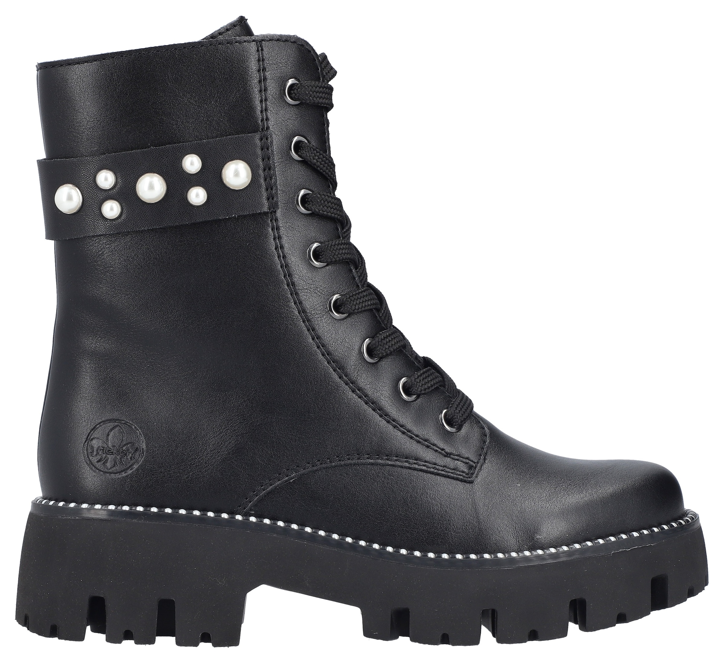 Rieker Schnürstiefelette, Schnürboots, Plateau, mit zusätzlichem Innenreißverschluss