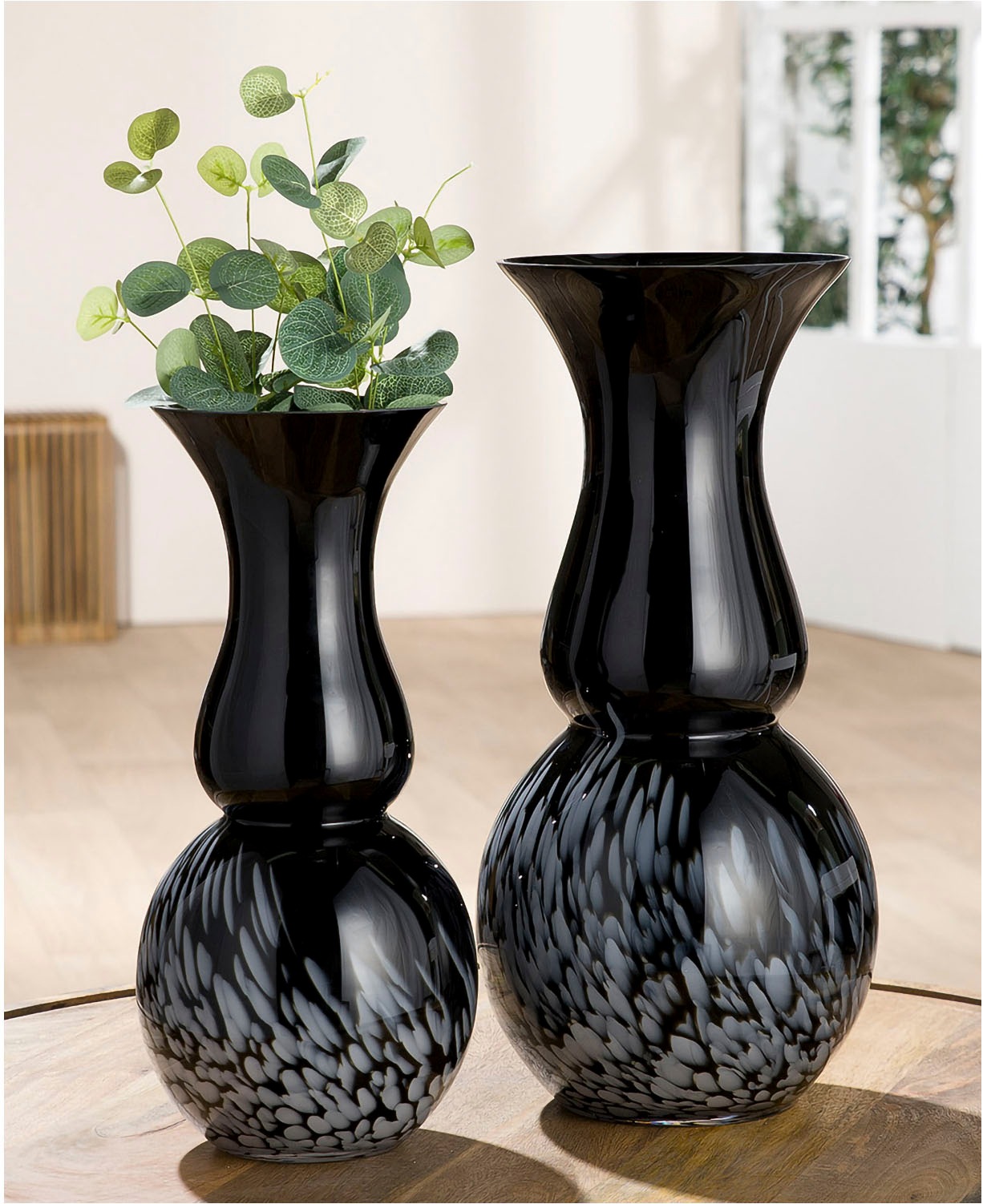 GILDE Tischvase »Vase Rémy«, (1 St.), Europäische Handarbeit, aus durchgefärbtem Glas