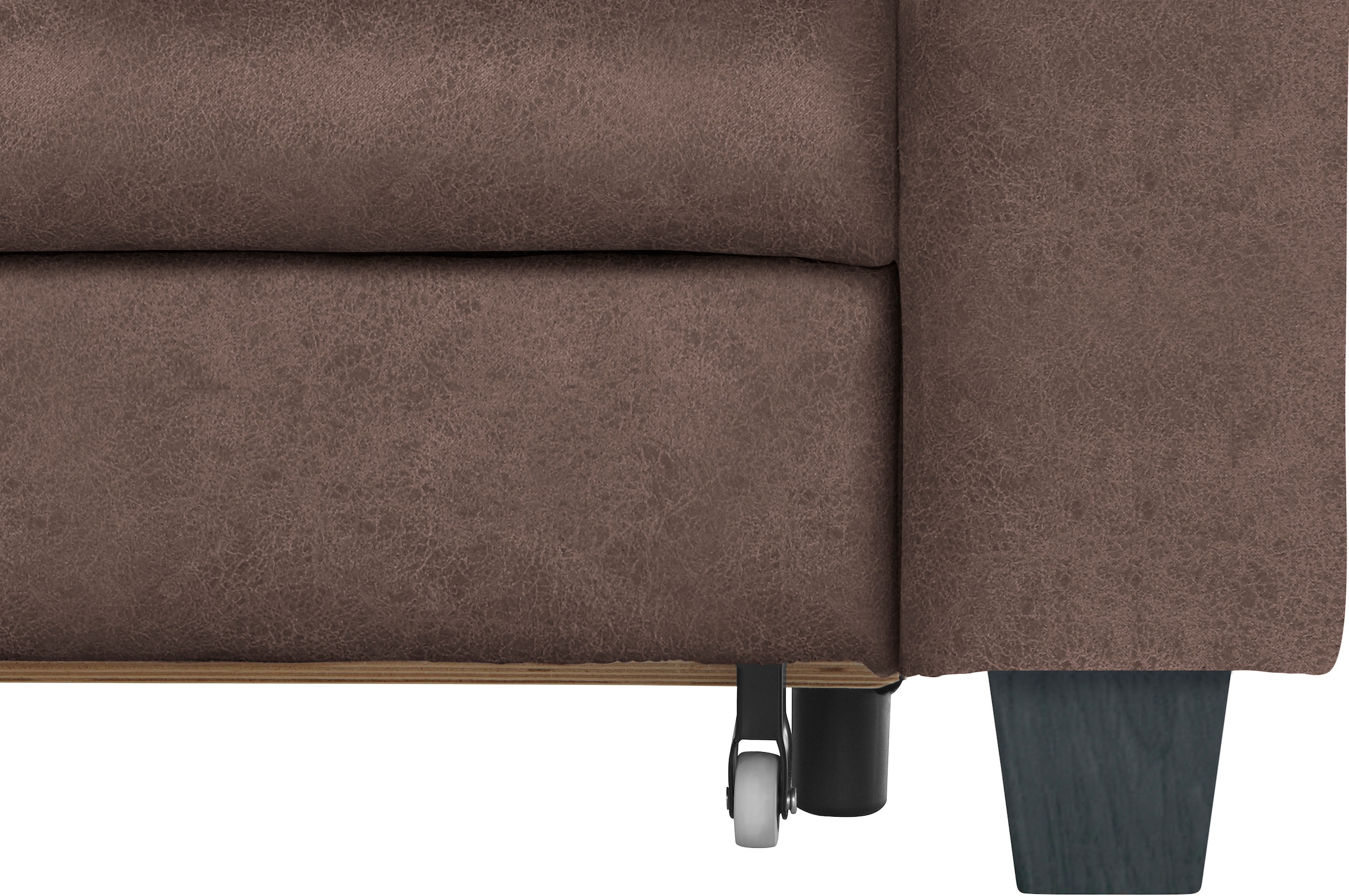 TRENDMANUFAKTUR Ecksofa »Chamber, zeitlos & elegant, B/T 245/203cm, bequem, L-Form«, inklusive einer Kopfstütze, wahlweise mit Schlaffunktion