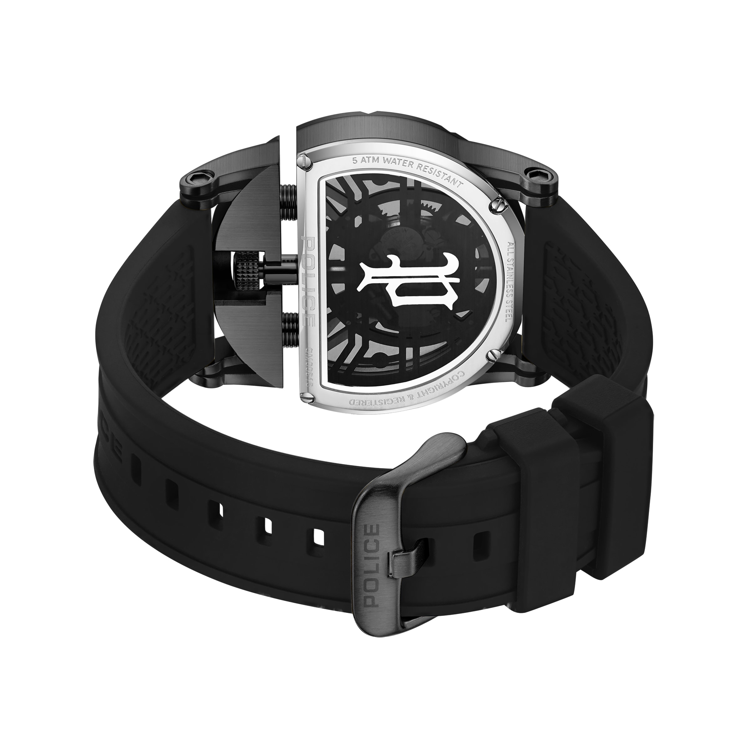 Police Quarzuhr »Daintreee« Armbanduhr, Herrenuhr, Lederarmband, analog