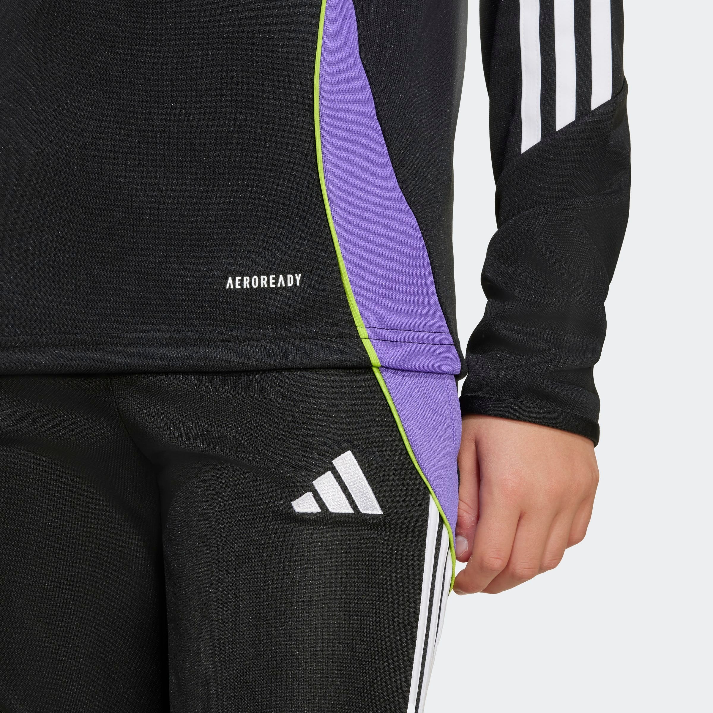 adidas Performance Trainingsshirt »TIRO 24 KIDS TRAININGSOBERTEIL« schmaler Schnitt, mit Reißverschluss, atmungsaktiv